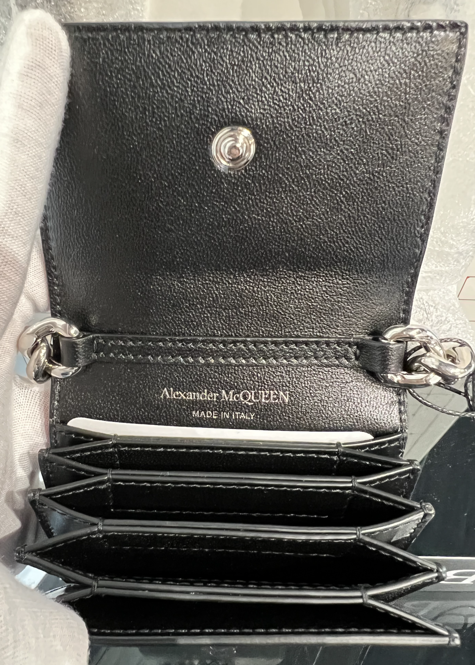 Alexander McQueen SOLD - ALEXANDER MCQUEEN MICRO FOUR RING BAG