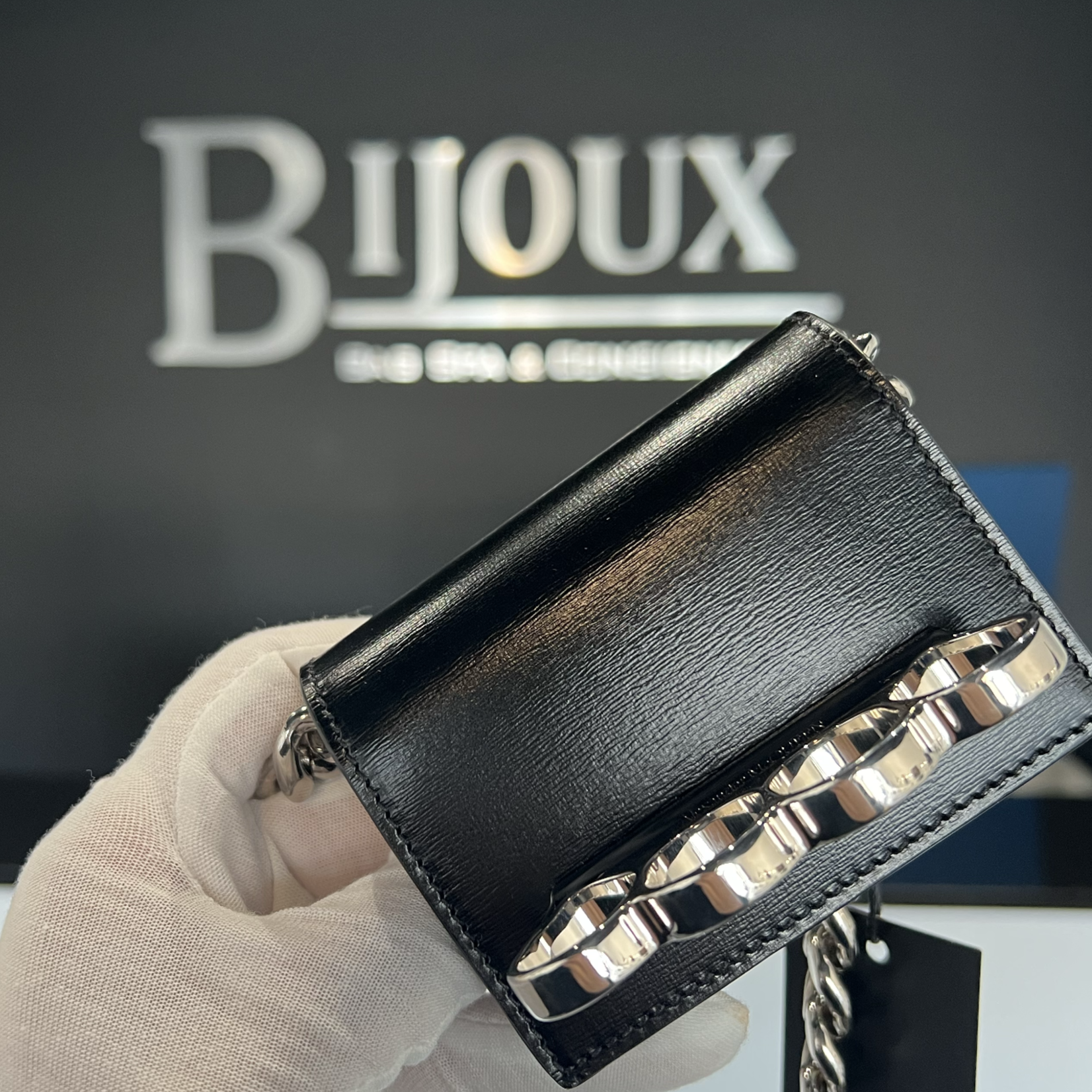 Alexander McQueen SOLD - ALEXANDER MCQUEEN MICRO FOUR RING BAG