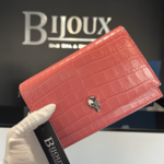 Alexander McQueen SOLD - lexander McQueen Pink Croc Skull Bag