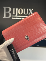 Alexander McQueen SOLD - lexander McQueen Pink Croc Skull Bag