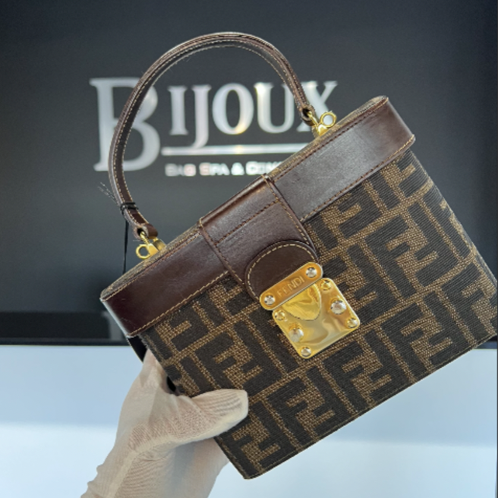 Fendi SOLD - Fendi Zucca Vanity Bag