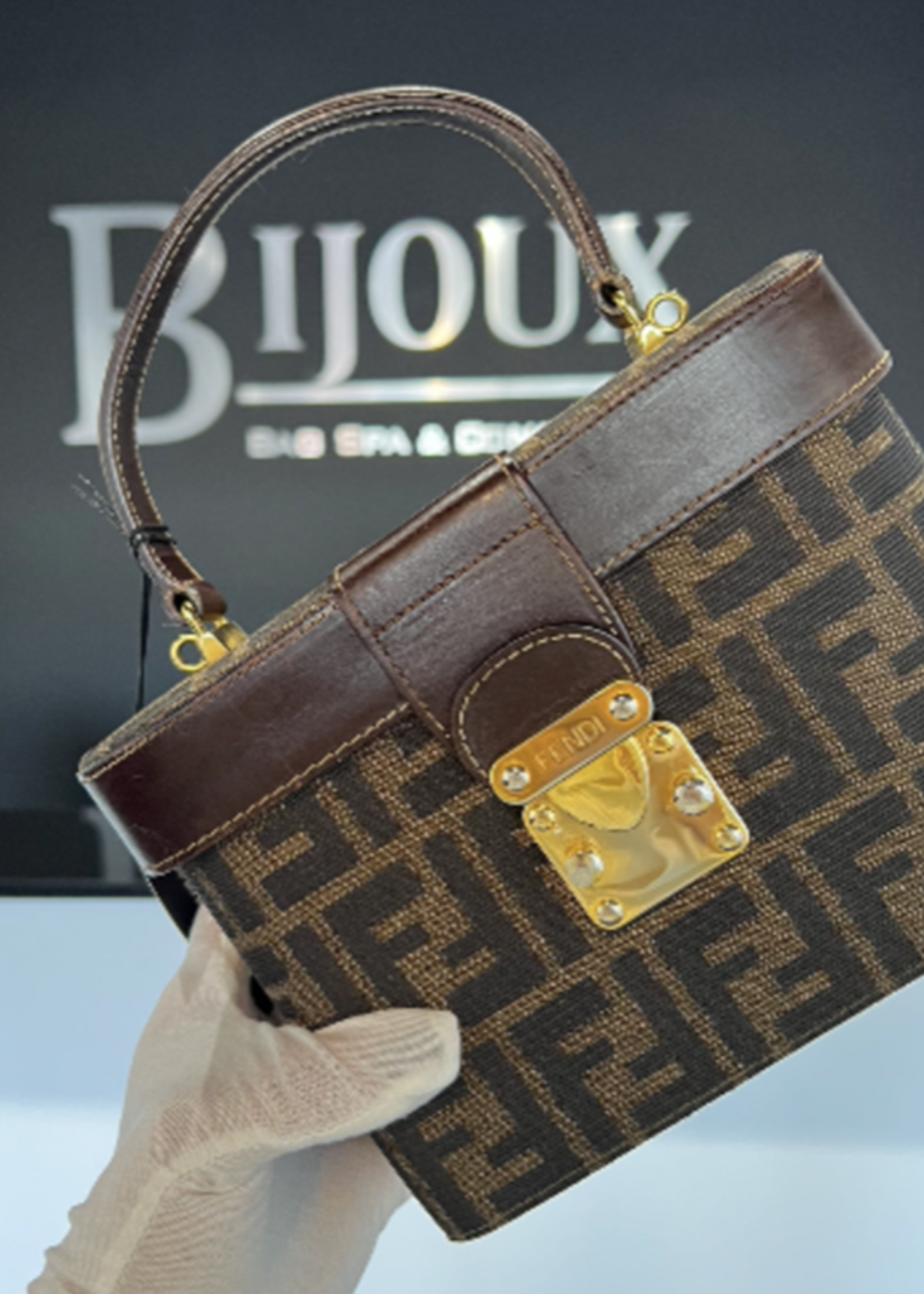 Fendi SOLD - Fendi Zucca Vanity Bag