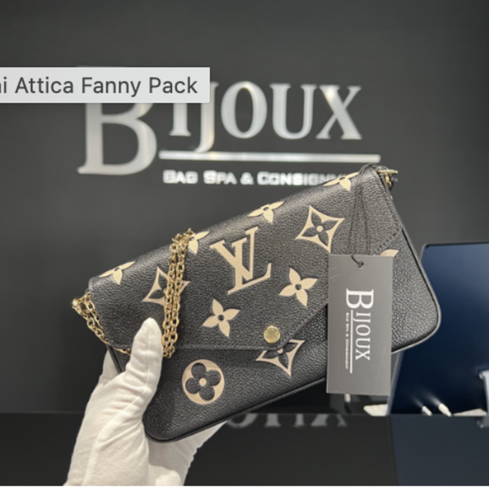 Louis Vuitton SOLD - Louis Vuitton Pochette Félicie (Noir/Beige)