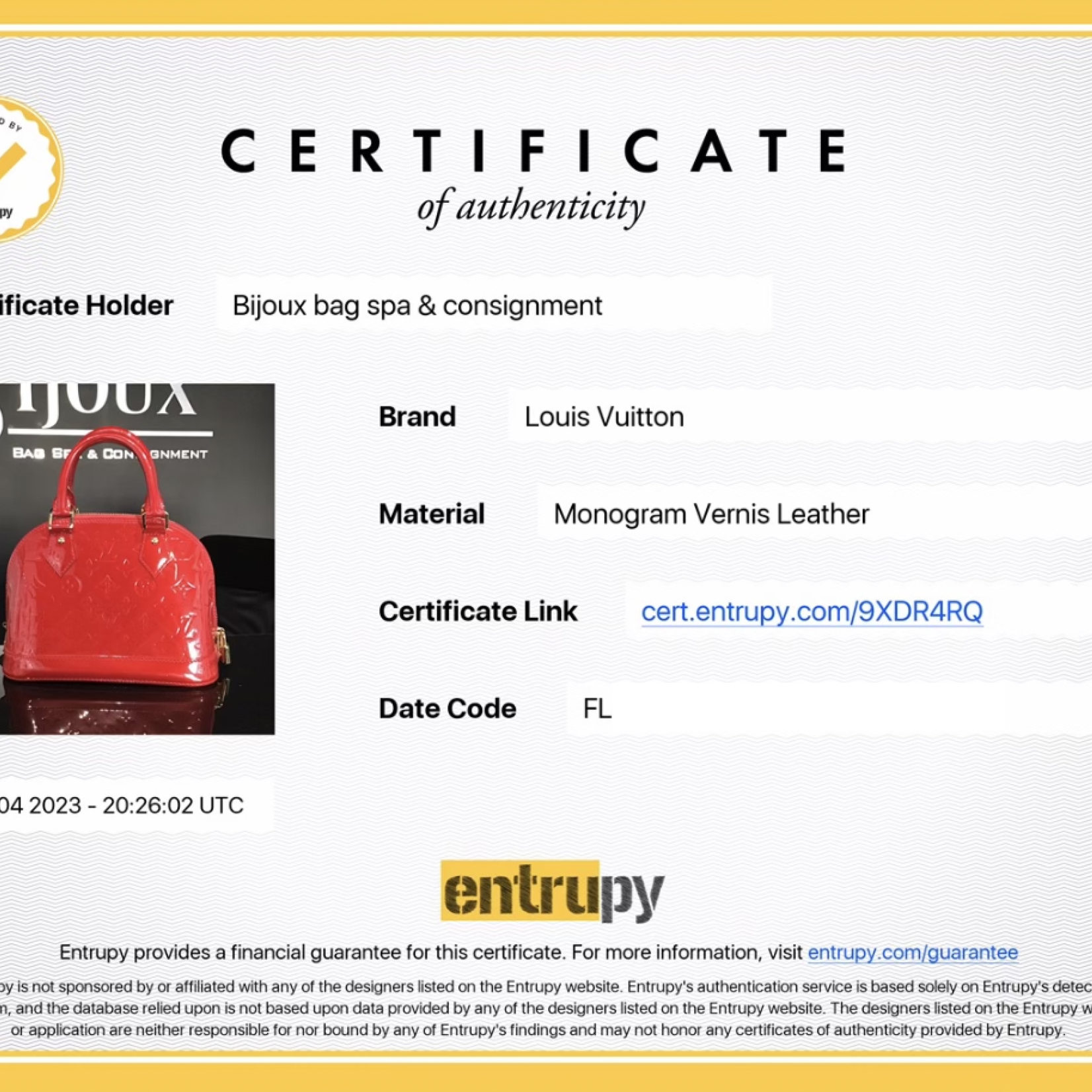 Louis Vuitton SOLD - Louis Vuitton Alma BB (Red)