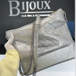 Chanel SOLD - Chanel Gabrielle Large Aged Hobo Bag Metallic Silver