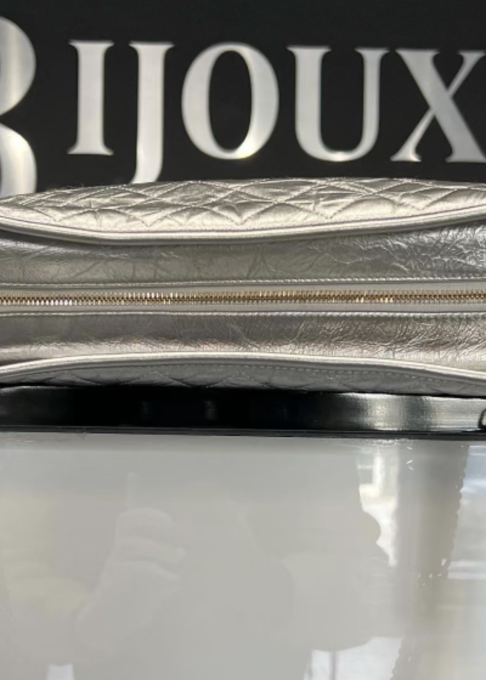 Chanel SOLD - Chanel Gabrielle Large Aged Hobo Bag Metallic Silver