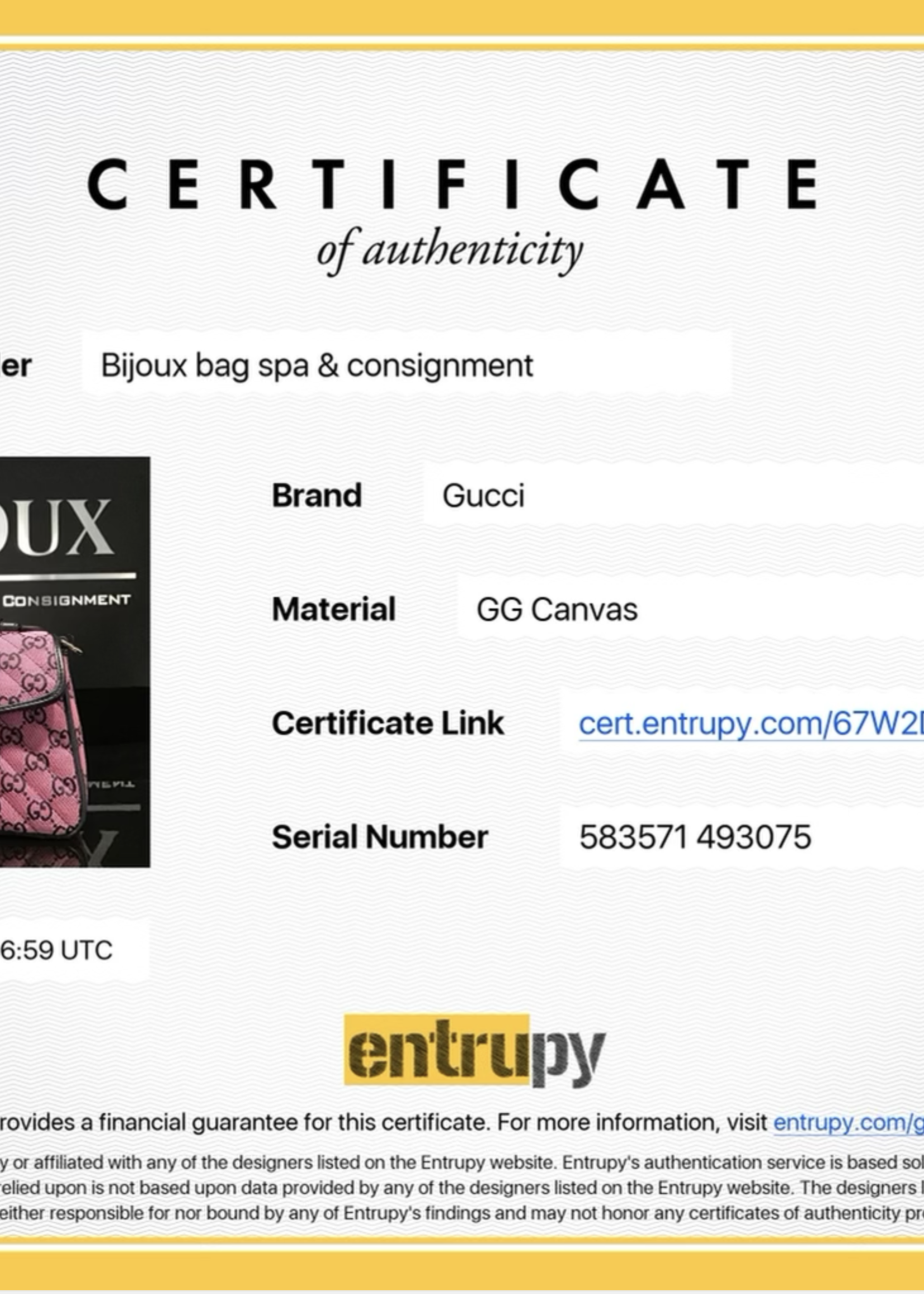 Gucci SOLD - GUCCI MARMONT TOP HANDLE MONOGRAM SHOULDER BAG