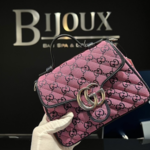 Gucci SOLD - GUCCI MARMONT TOP HANDLE MONOGRAM SHOULDER BAG