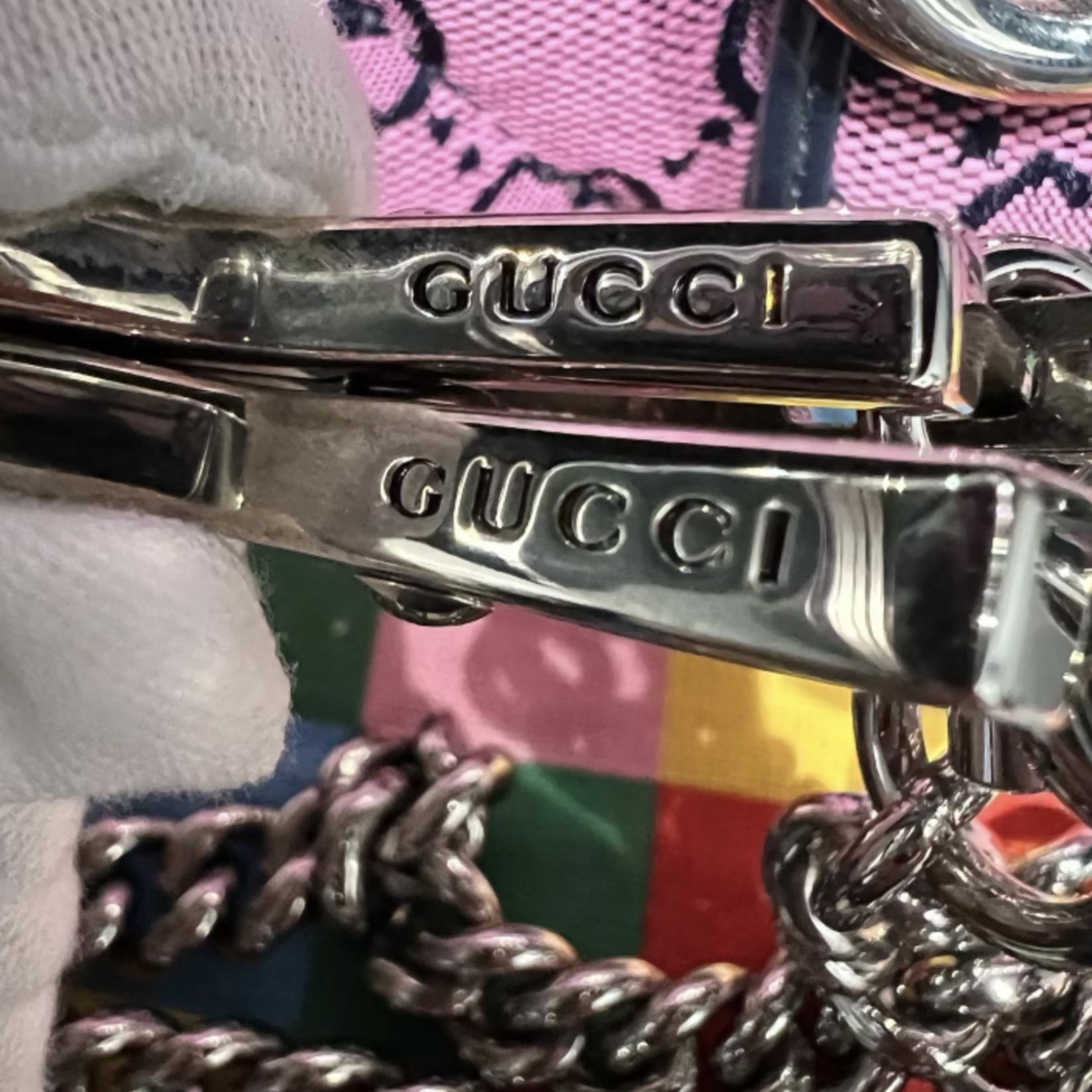 Gucci SOLD - GUCCI MARMONT TOP HANDLE MONOGRAM SHOULDER BAG