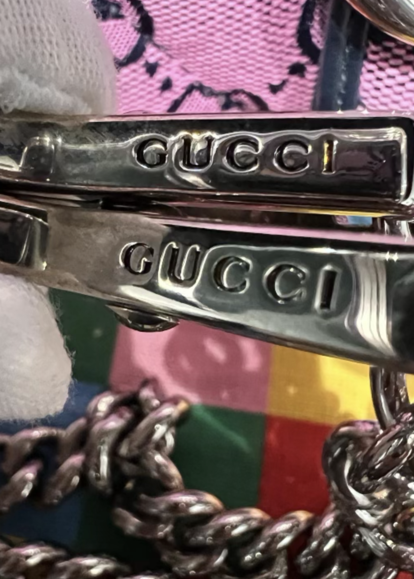 Gucci SOLD - GUCCI MARMONT TOP HANDLE MONOGRAM SHOULDER BAG