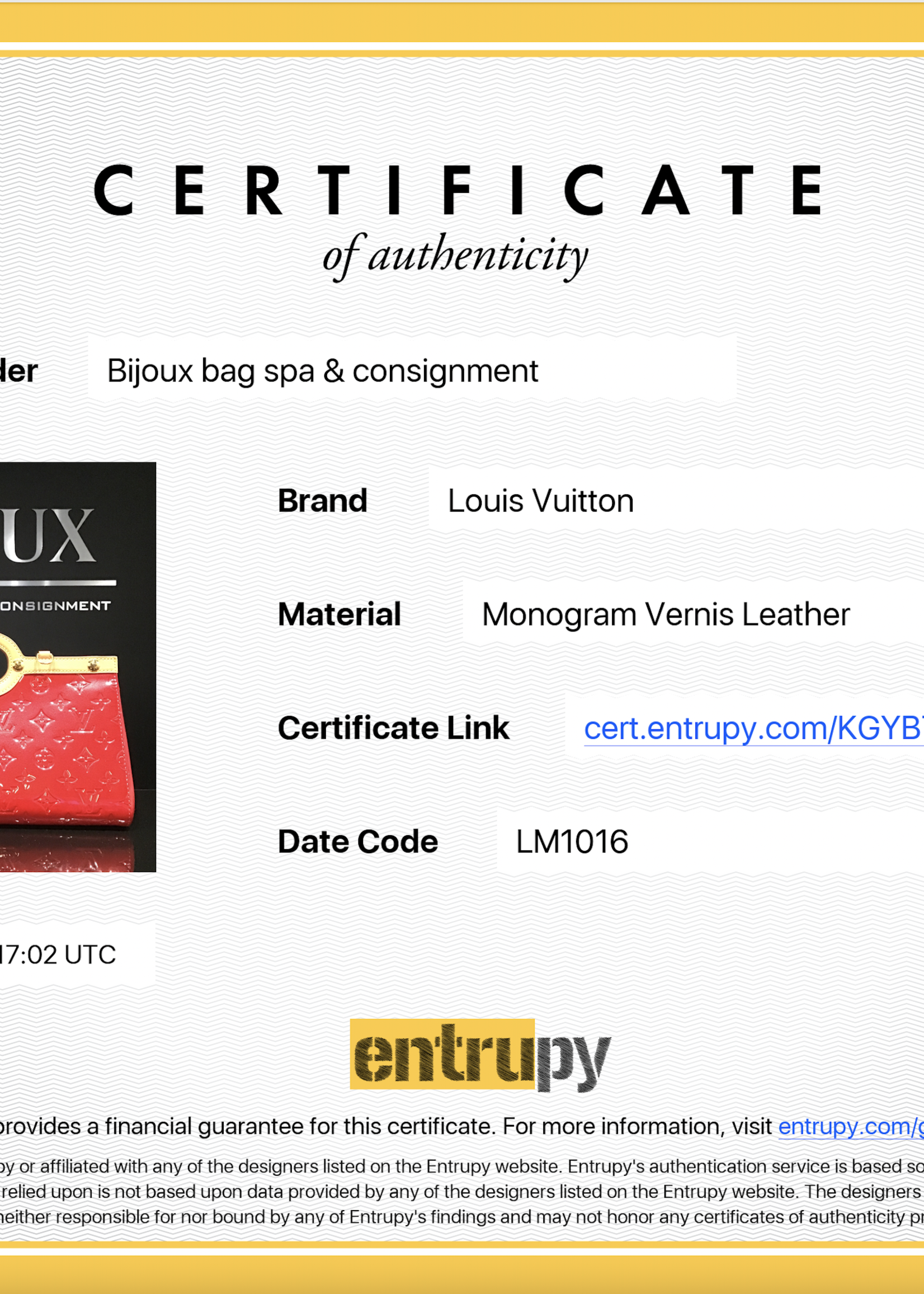 Louis Vuitton SOLD - Louis Vuitton Vernis Roxbury (Red)