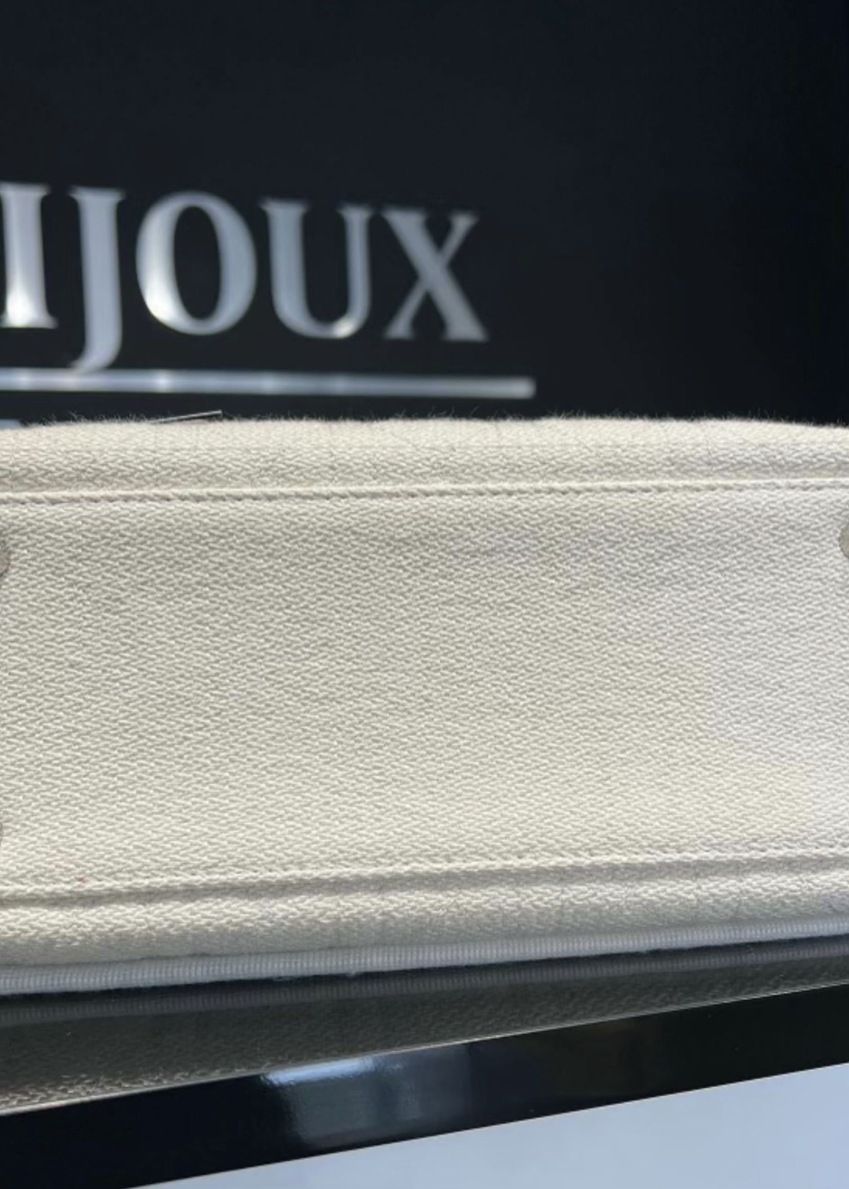 Christian Dior SOLD - Christian Dior Lady Dior Medium Canvas SHW- White