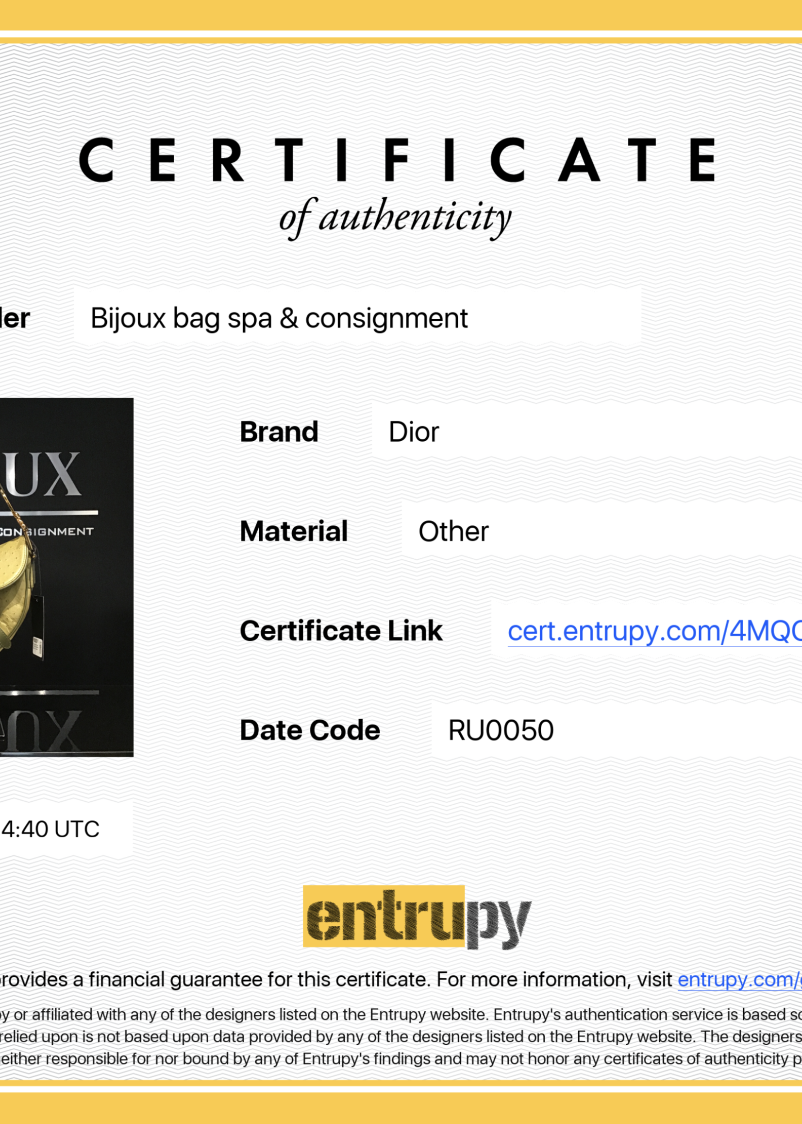 Christian Dior SOLD - Christian Dior Ostrich Saddle Bag- Green