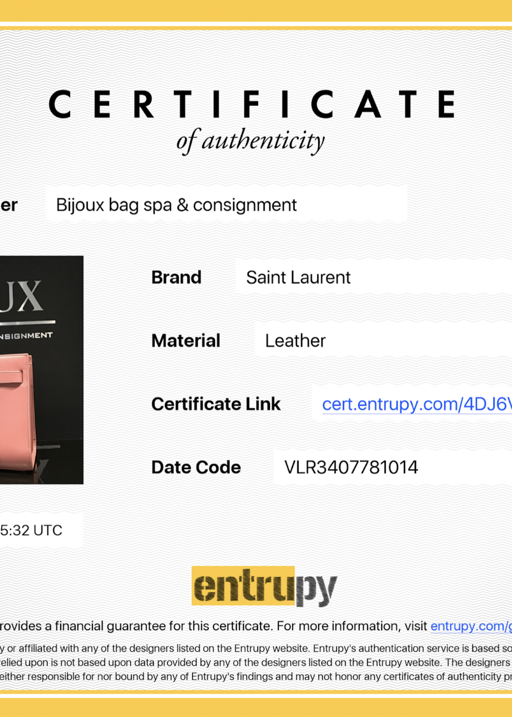 Saint Laurent SOLD - Saint Laurent Sac De Jour Nano- Mauve