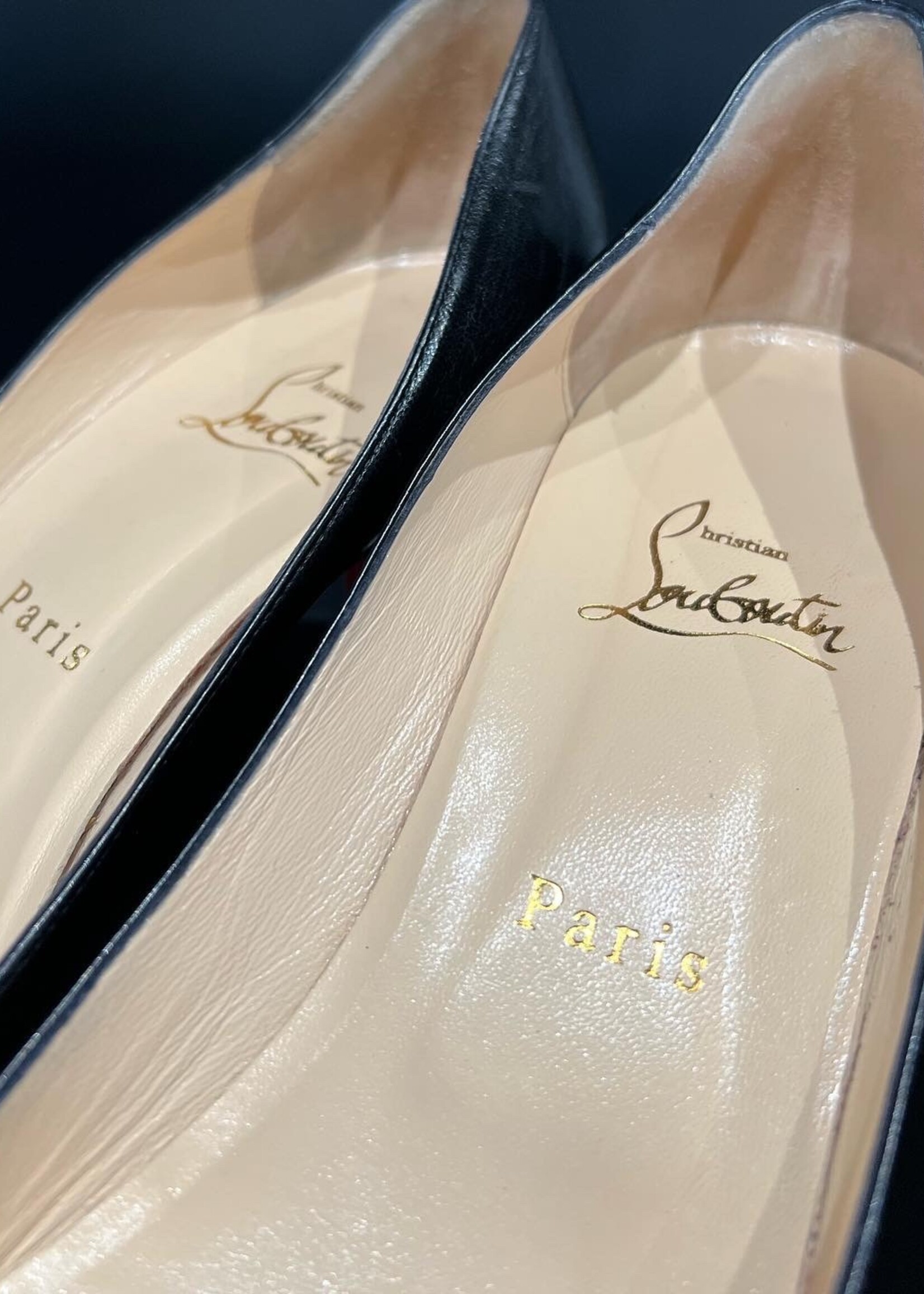 Christian Louboutin SOLD - Christian Louboutin Mater Claude Peep Toe 85mm