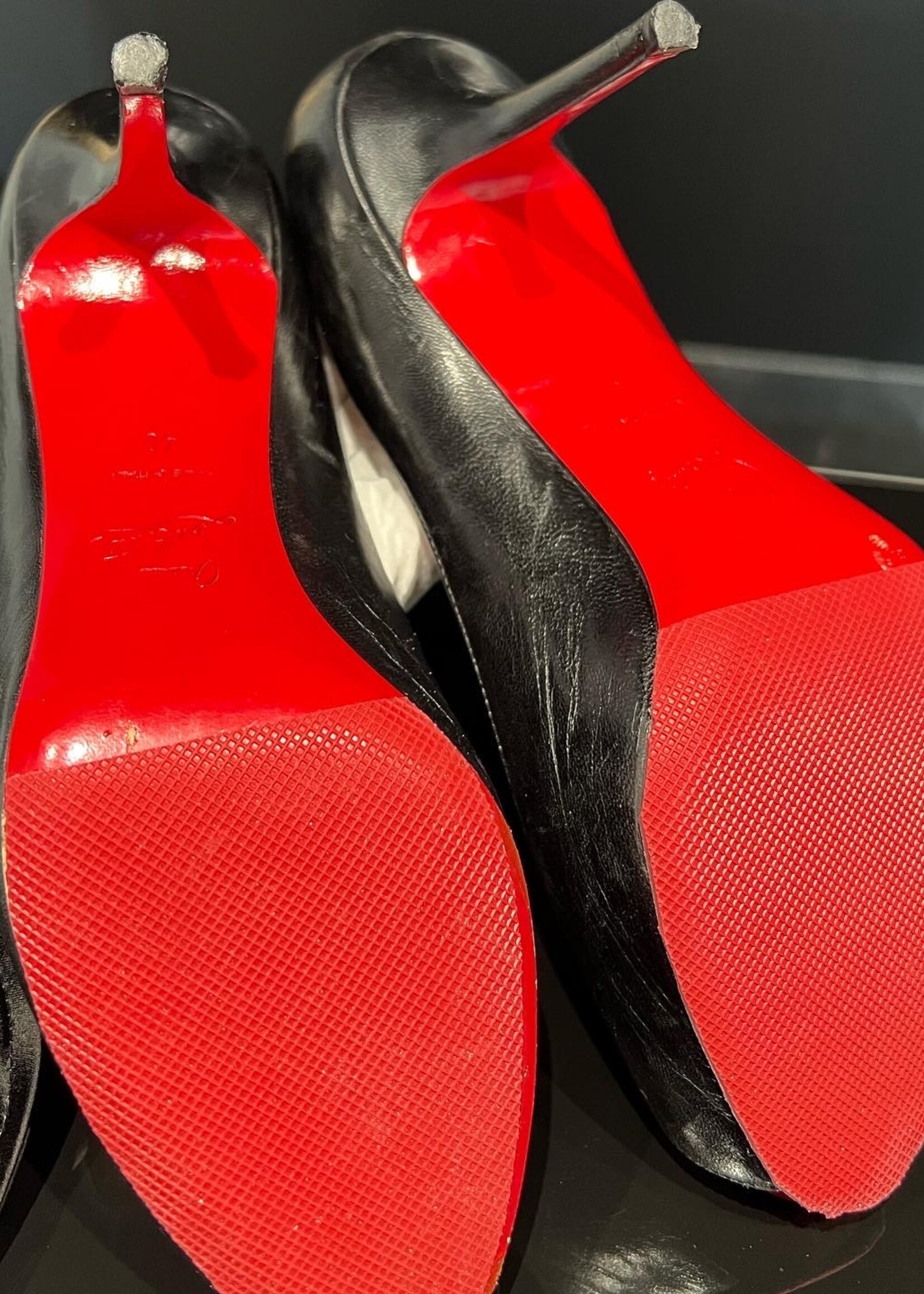 Christian Louboutin SOLD - Christian Louboutin Mater Claude Peep Toe 85mm