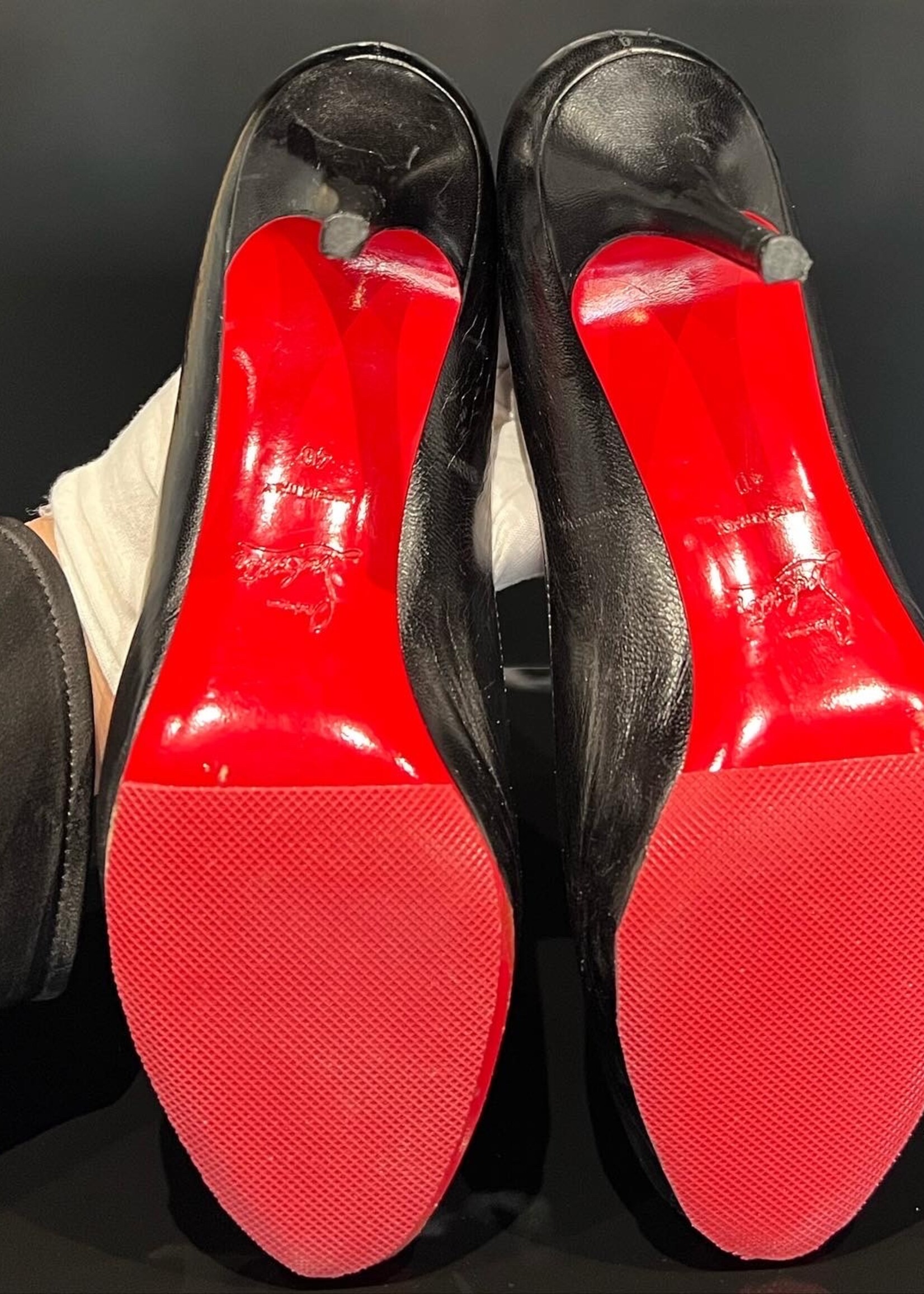 Christian Louboutin SOLD - Christian Louboutin Mater Claude Peep Toe 85mm