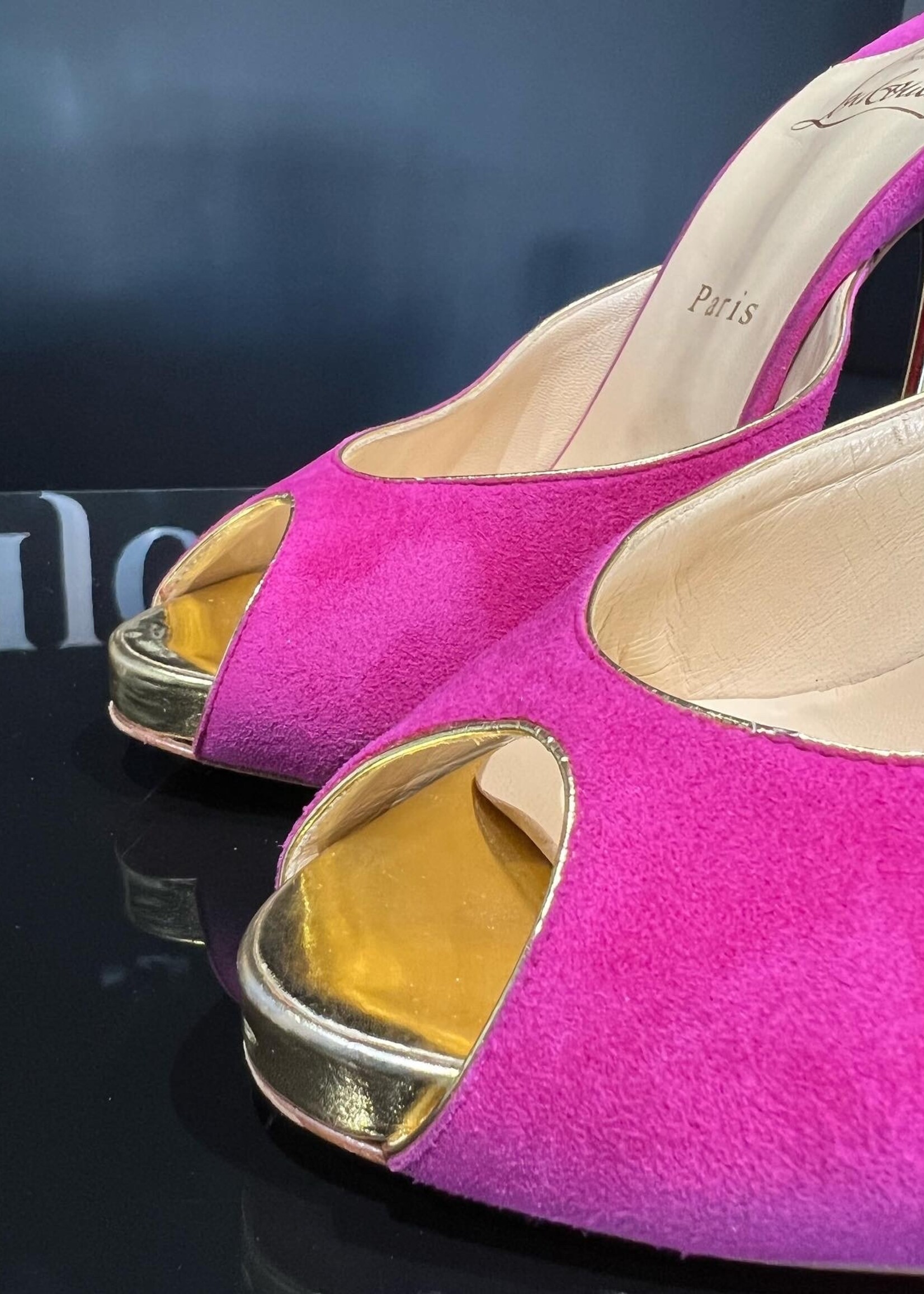 Christian Louboutin Christian Louboutin Elisabeth Suede 120 Fuchsia - 38