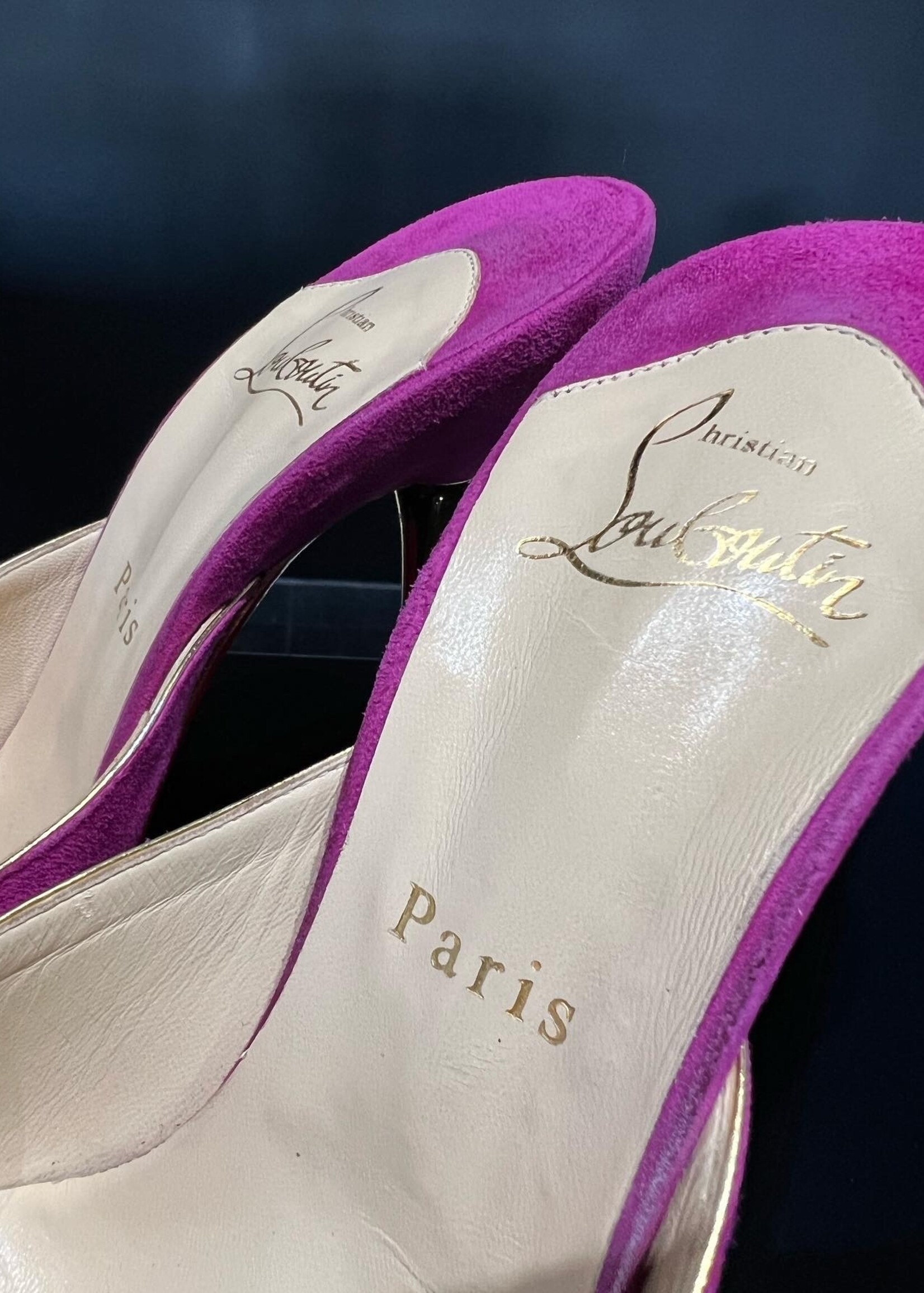 Christian Louboutin Christian Louboutin Elisabeth Suede 120 Fuchsia - 38
