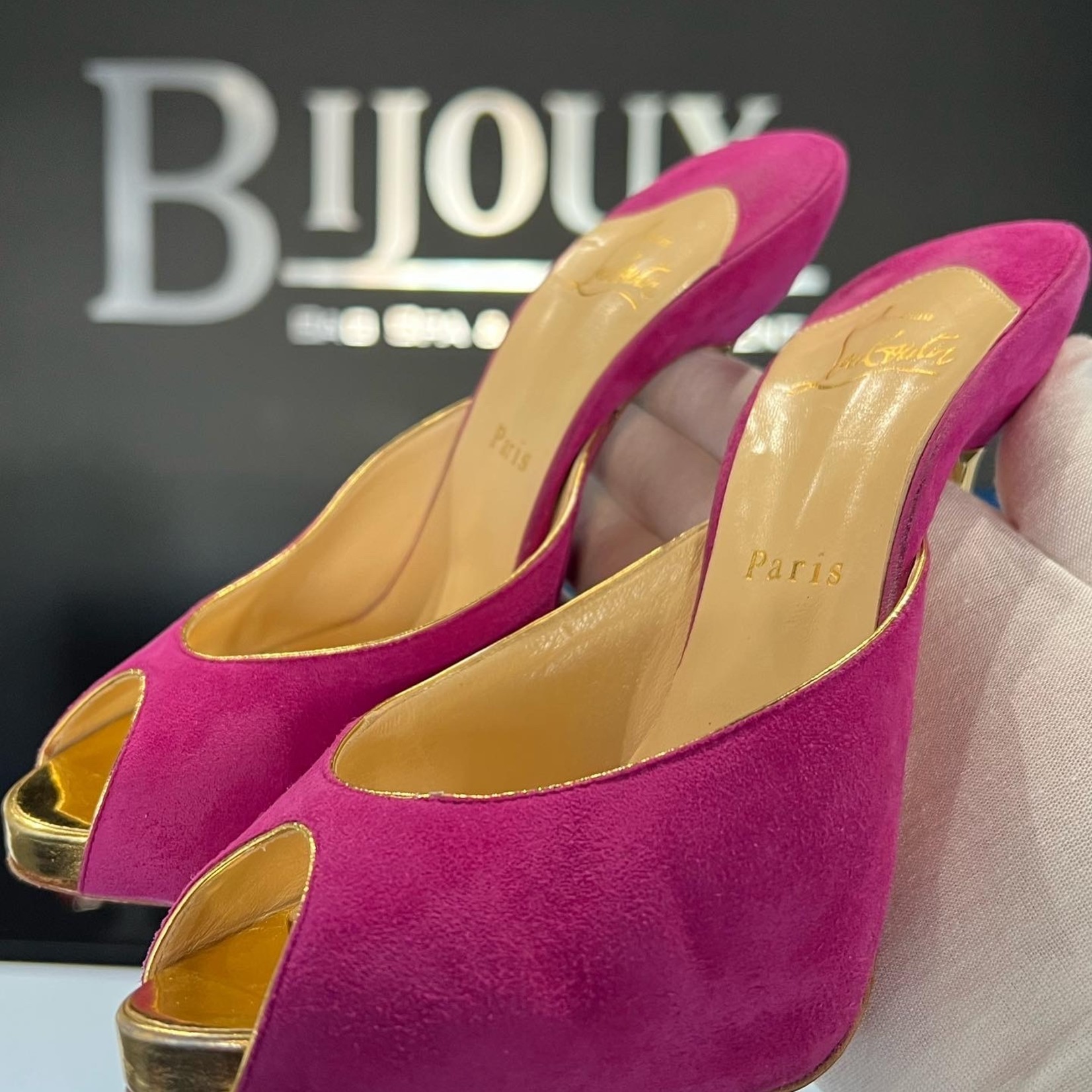 Christian Louboutin Christian Louboutin Elisabeth Suede 120 Fuchsia - 38