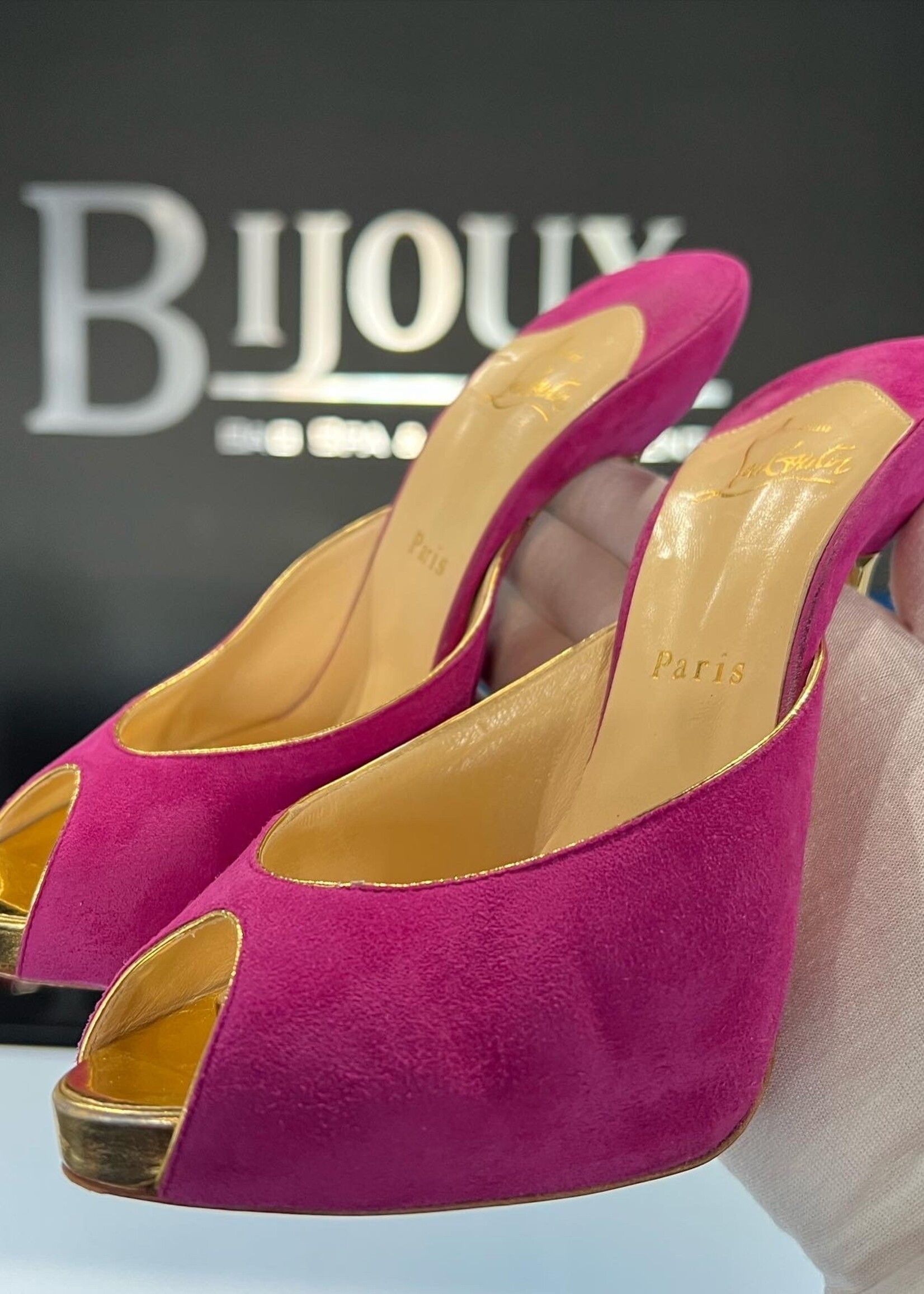 Christian Louboutin Christian Louboutin Elisabeth Suede 120 Fuchsia - 38