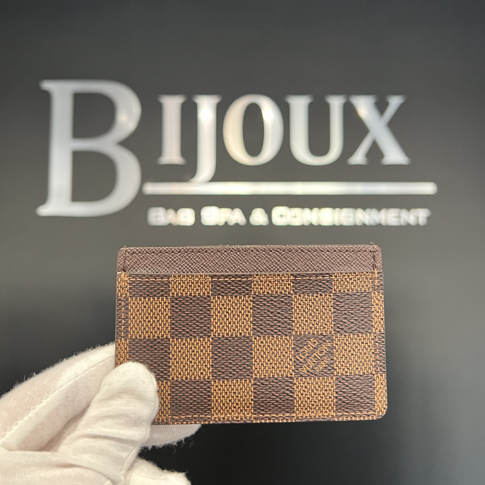 Louis Vuitton SOLD - LOUIS VUITTON DAMIER EBENE CARDHOLDER