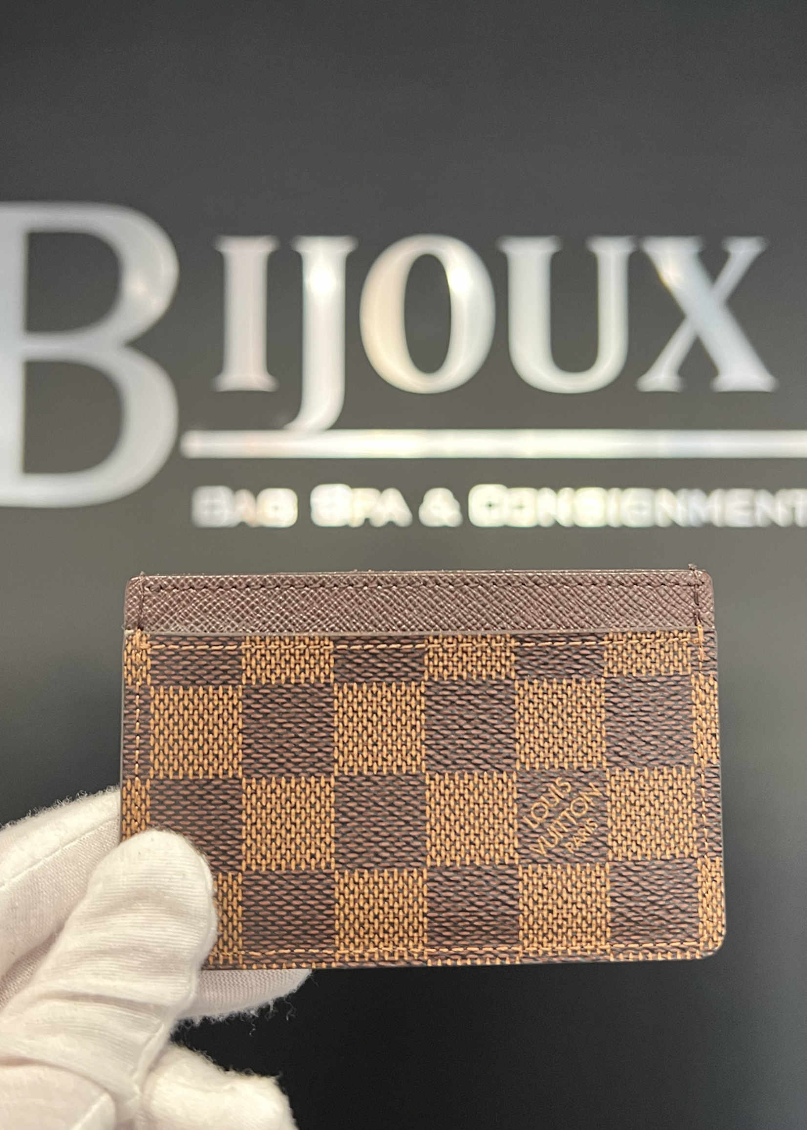 Louis Vuitton SOLD - LOUIS VUITTON DAMIER EBENE CARDHOLDER