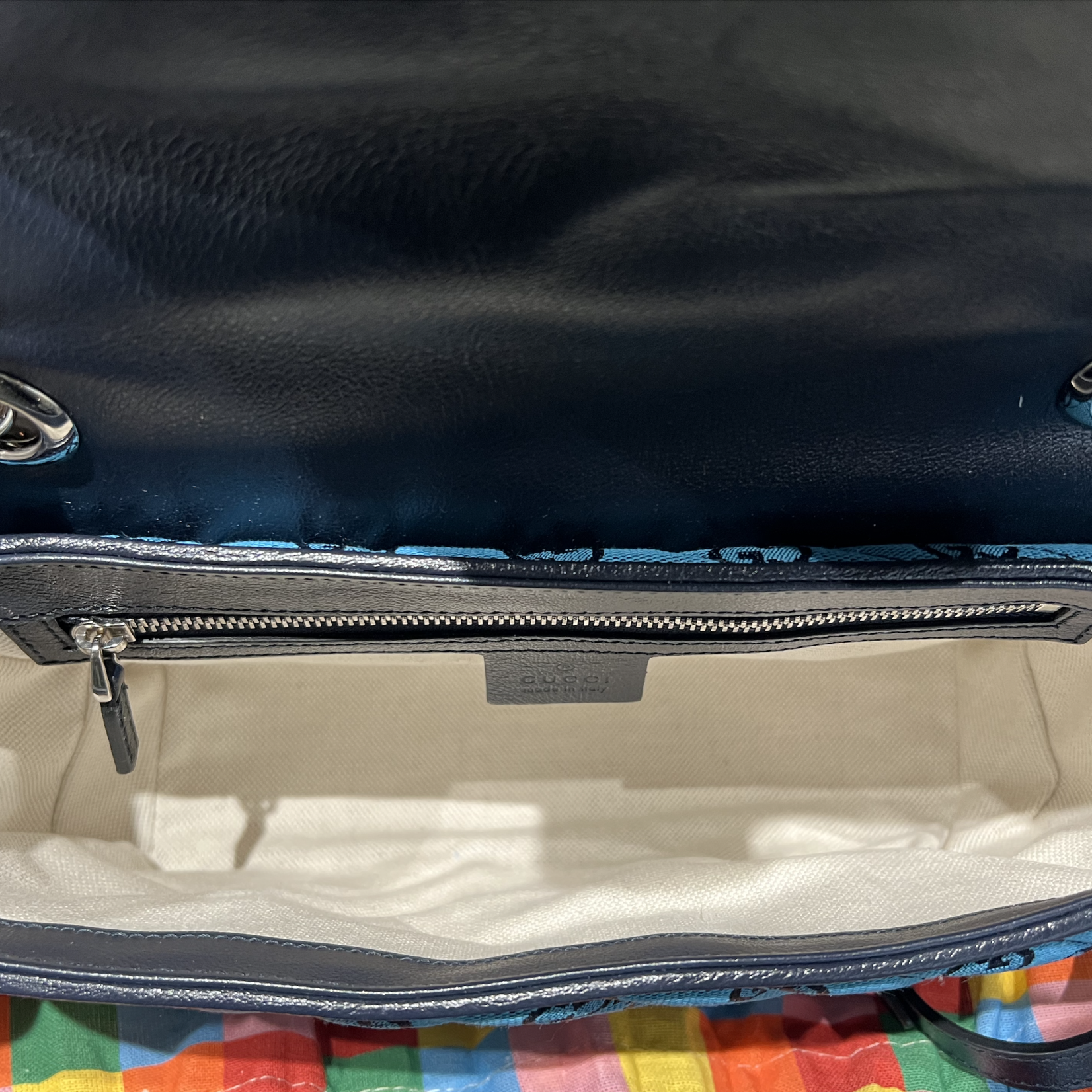 Gucci SOLD - Gucci Marmont Small Blue Shoulder Bag