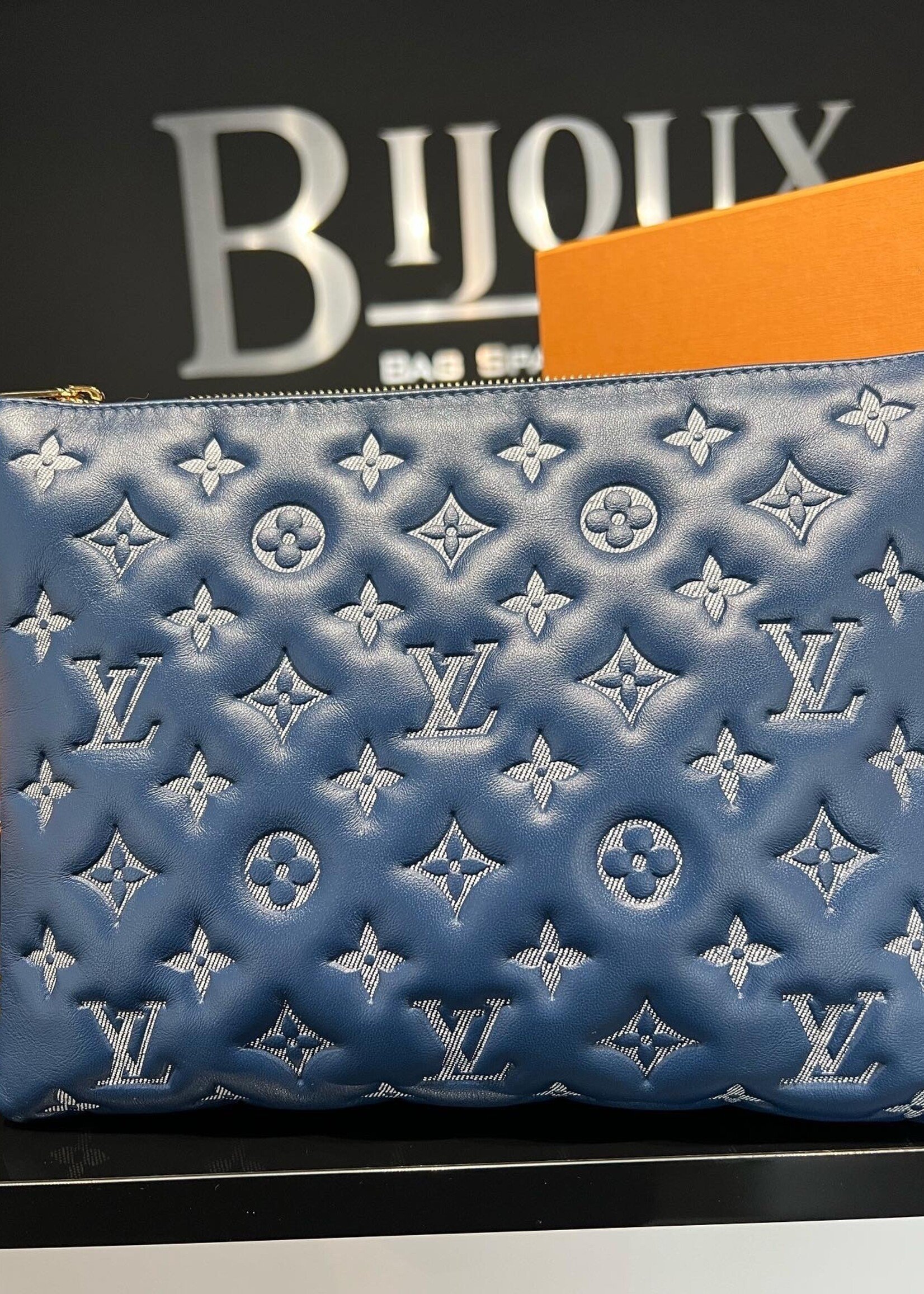 Louis Vuitton Blue Monogram Coussin PM Louis Vuitton