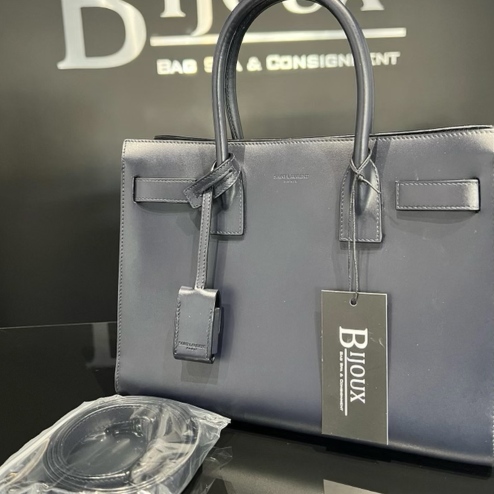 Saint Laurent SOLD - Saint Laurent Sac De Jour Small- Navy