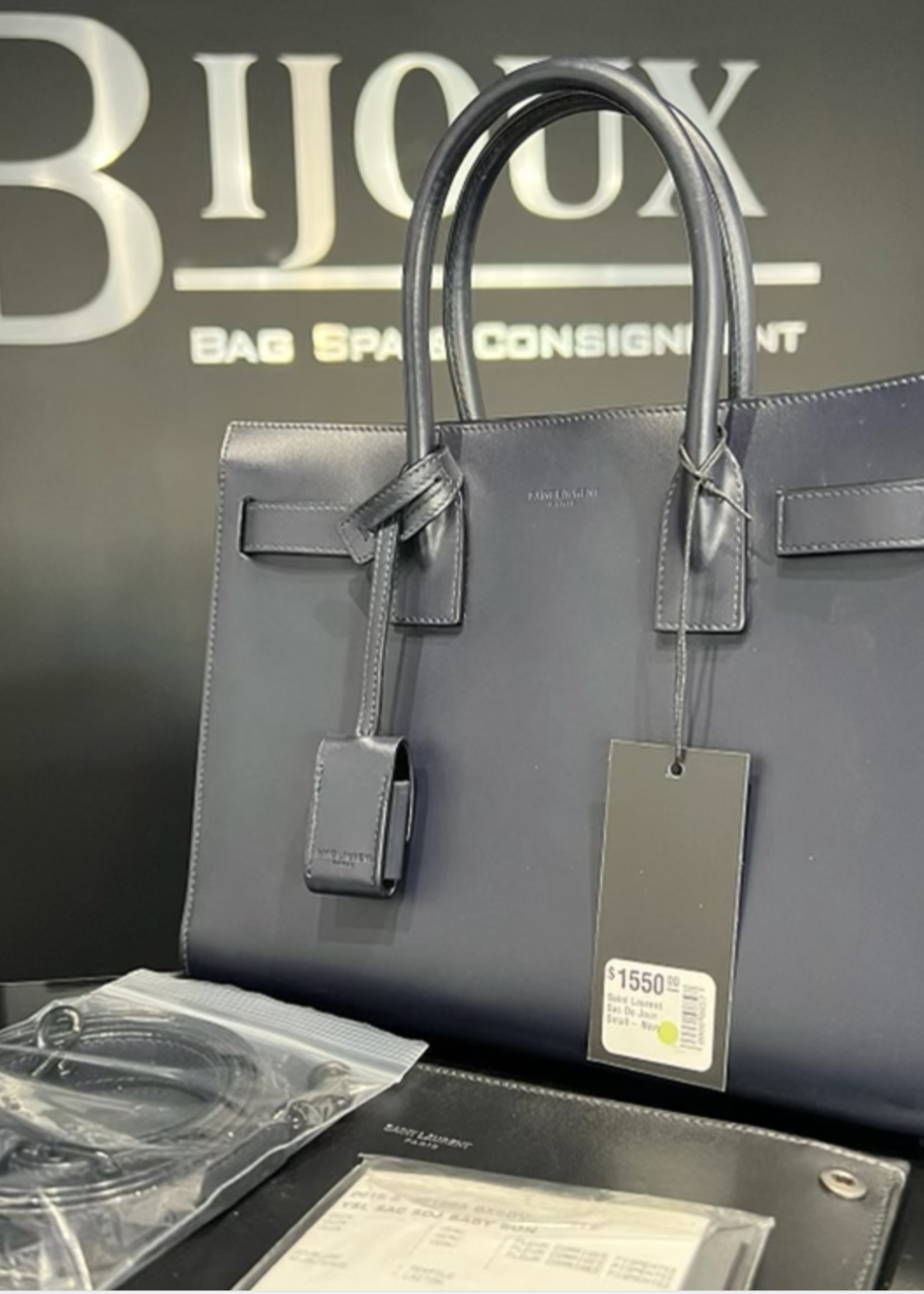 Saint Laurent SOLD - Saint Laurent Sac De Jour Small- Navy