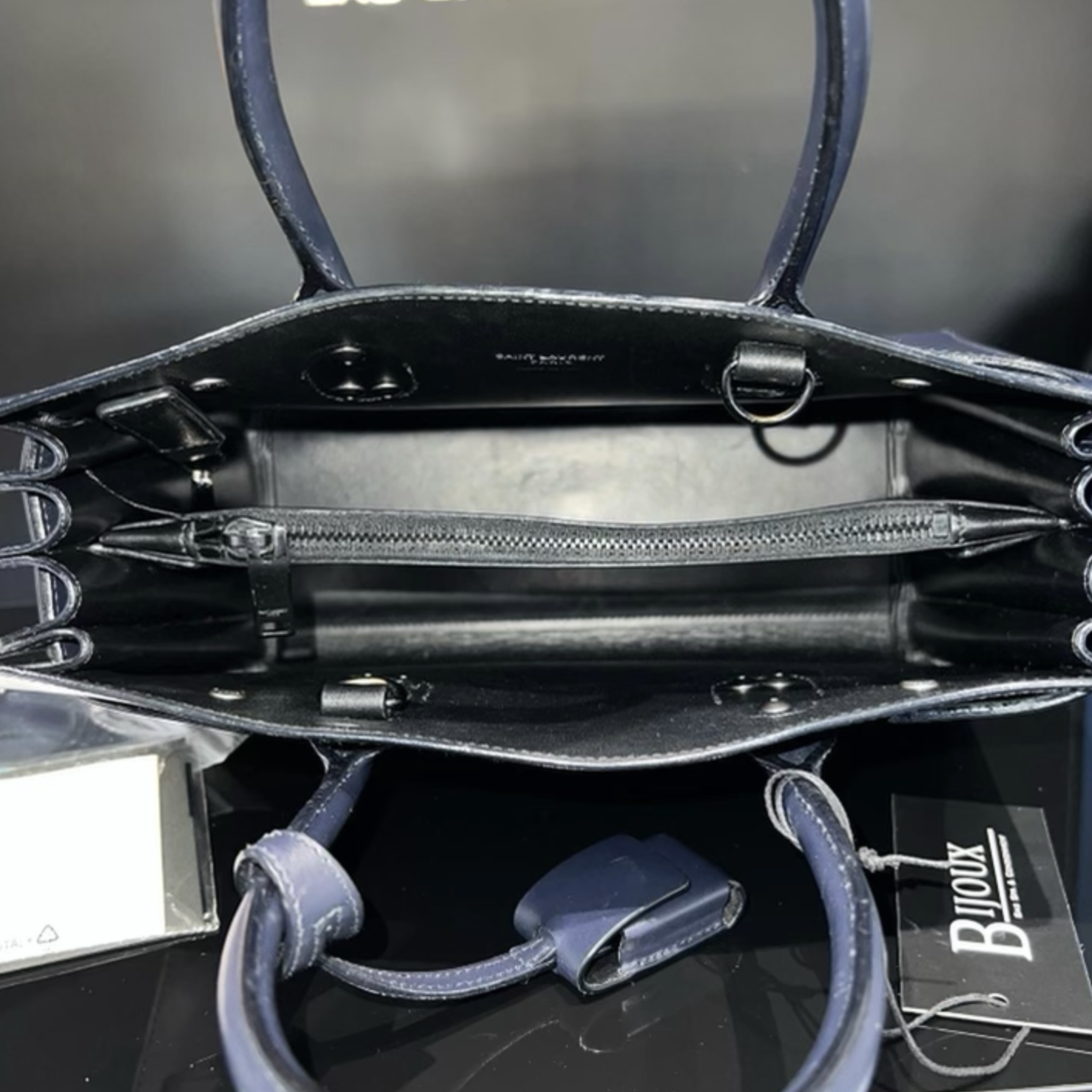 Saint Laurent SOLD - Saint Laurent Sac De Jour Small- Navy