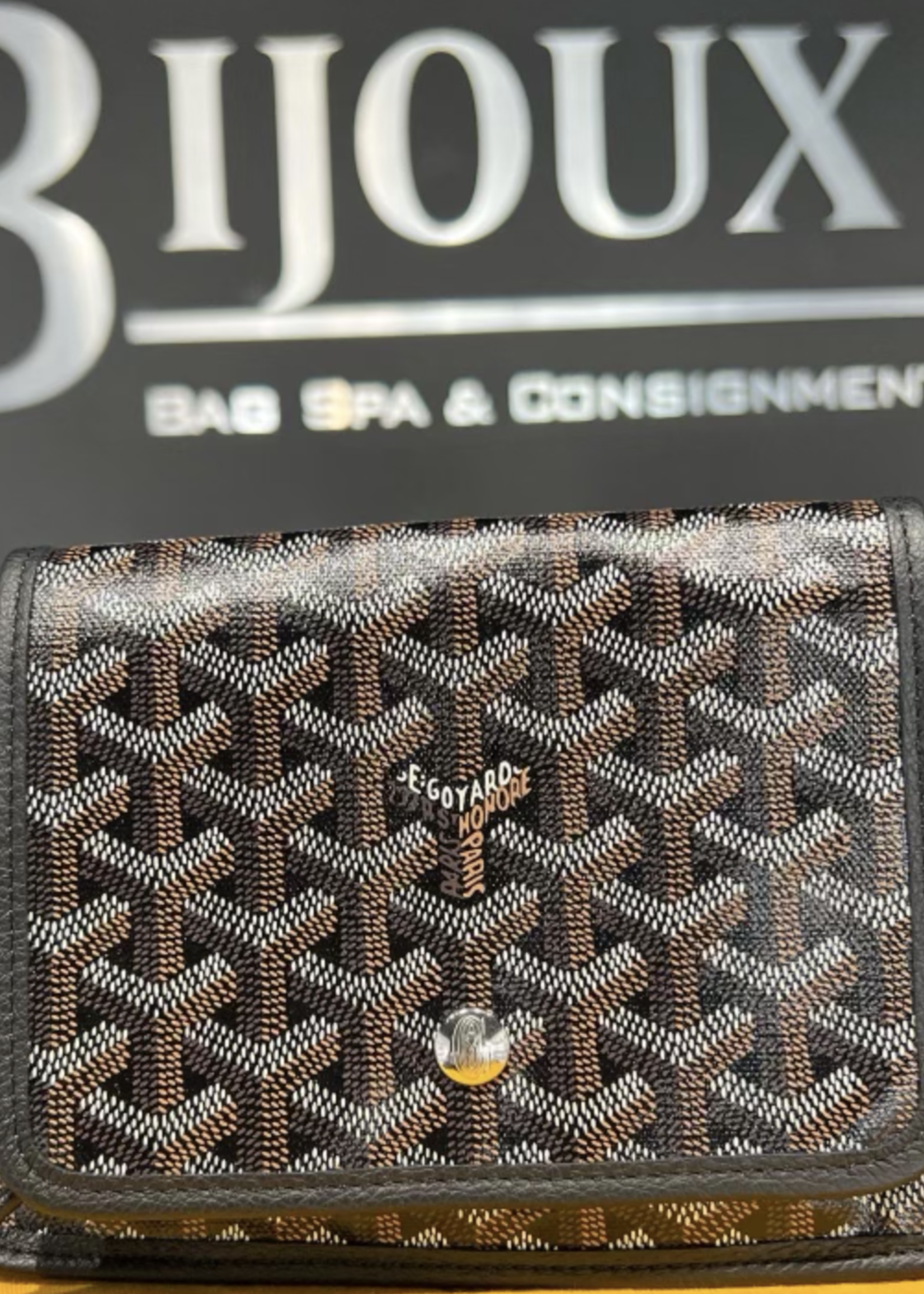 Goyard SOLD - Goyard Plumet Pocket Wallet (NWT)- Black