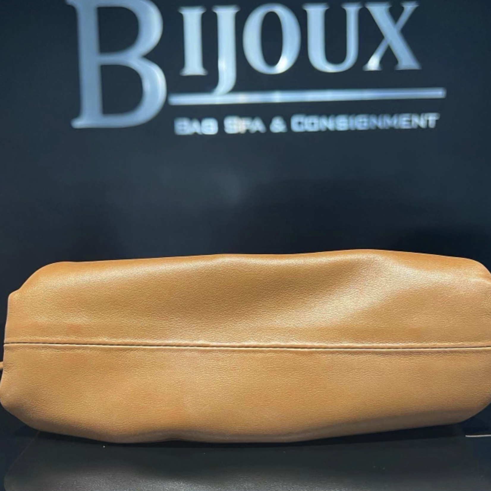 Bottega Veneta SOLD - Bottega Veneta Tan Mini Pouch Clutch