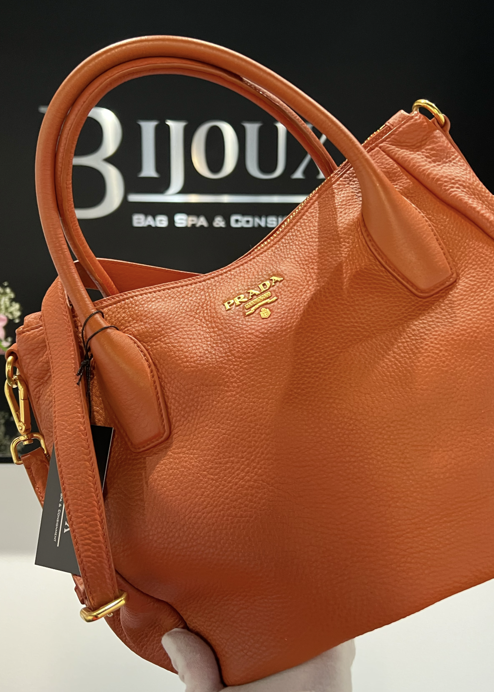 Prada SOLD - Prada Saffiano Bag- Orange