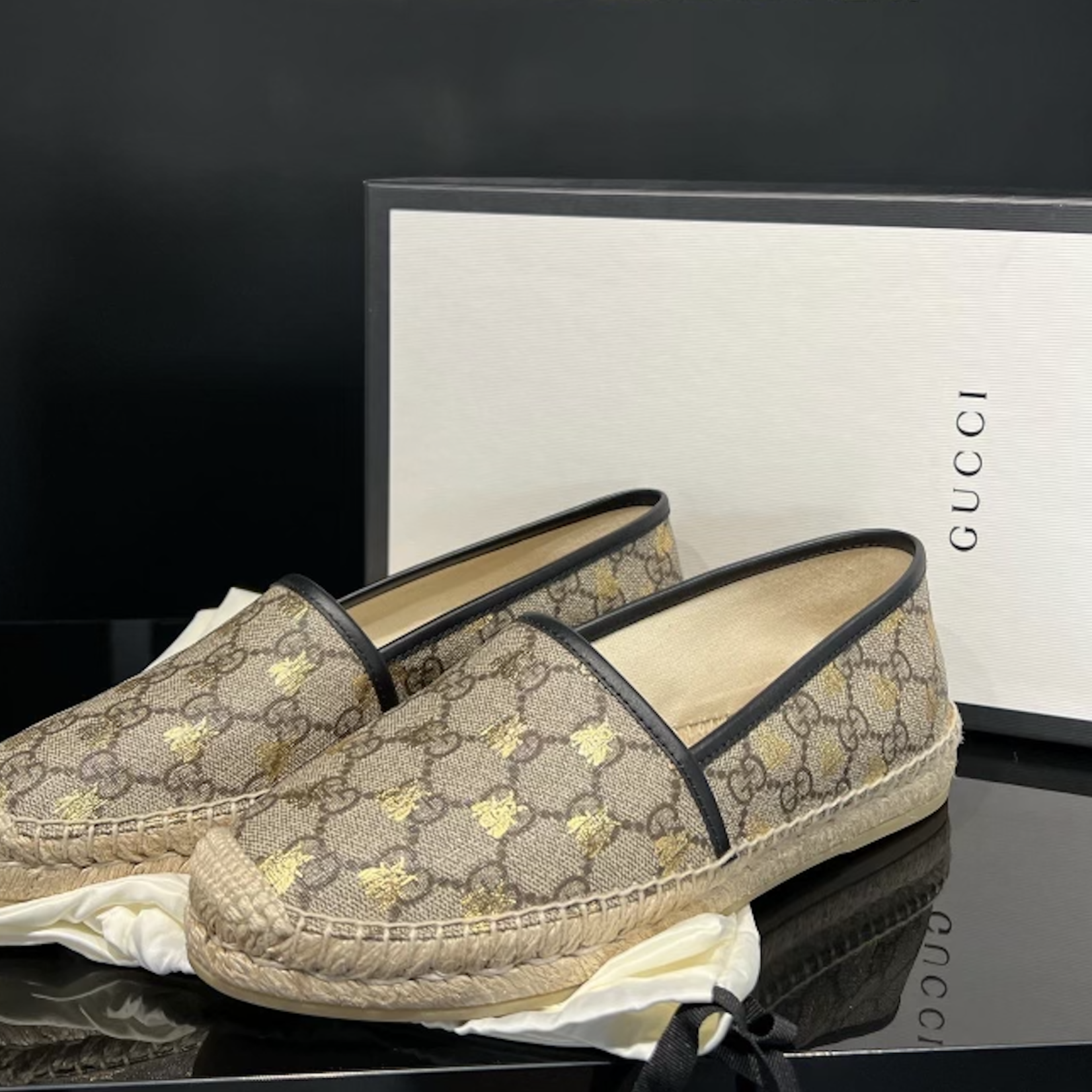 Gucci SOLD - Gucci Canvas Espadrilles- 39.5