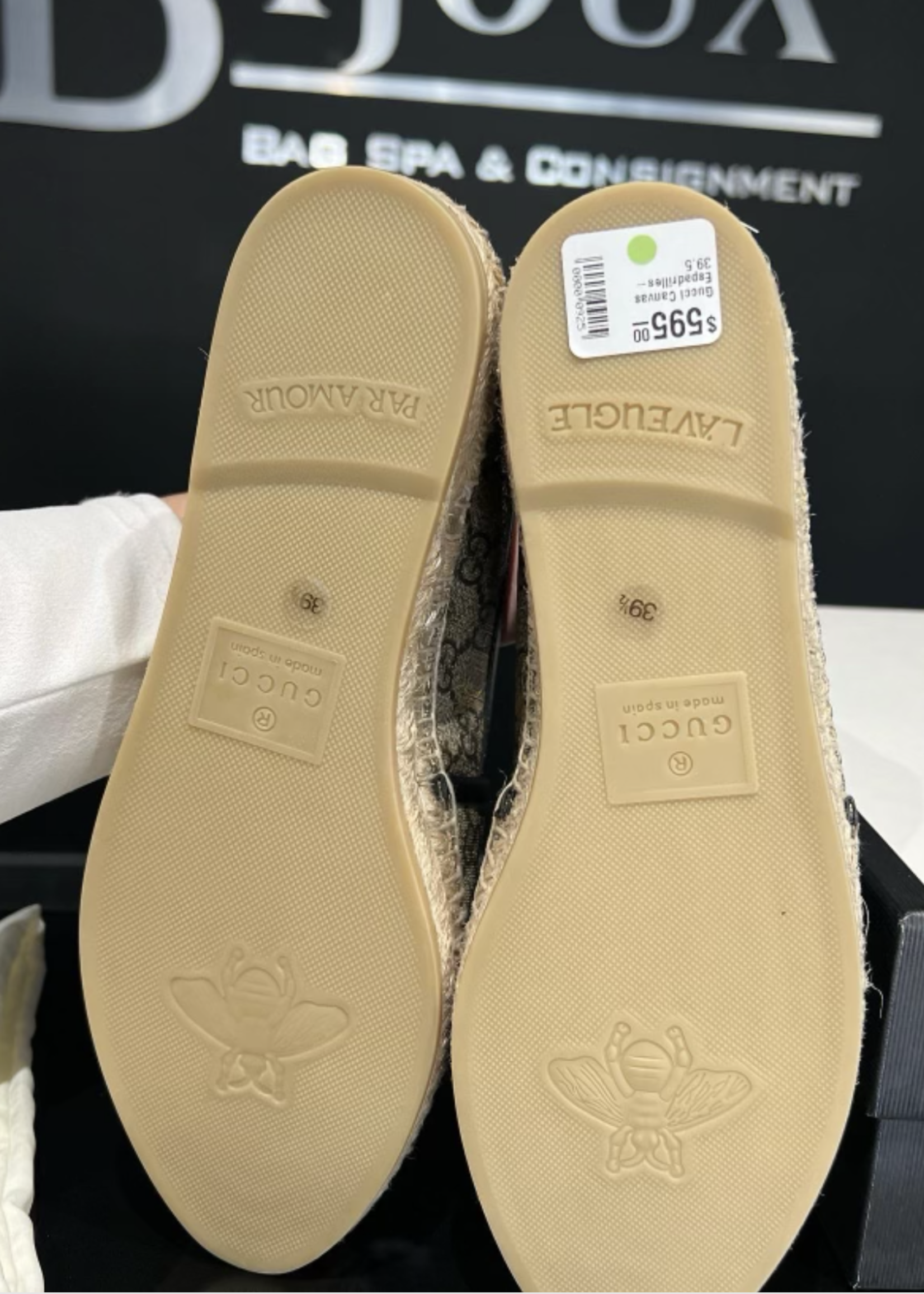 Gucci SOLD - Gucci Canvas Espadrilles- 39.5