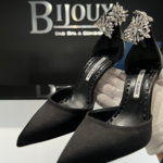 Manolo Blahnik SOLD - Manolo Blahnik Black Satin Sicariata Ankle 38