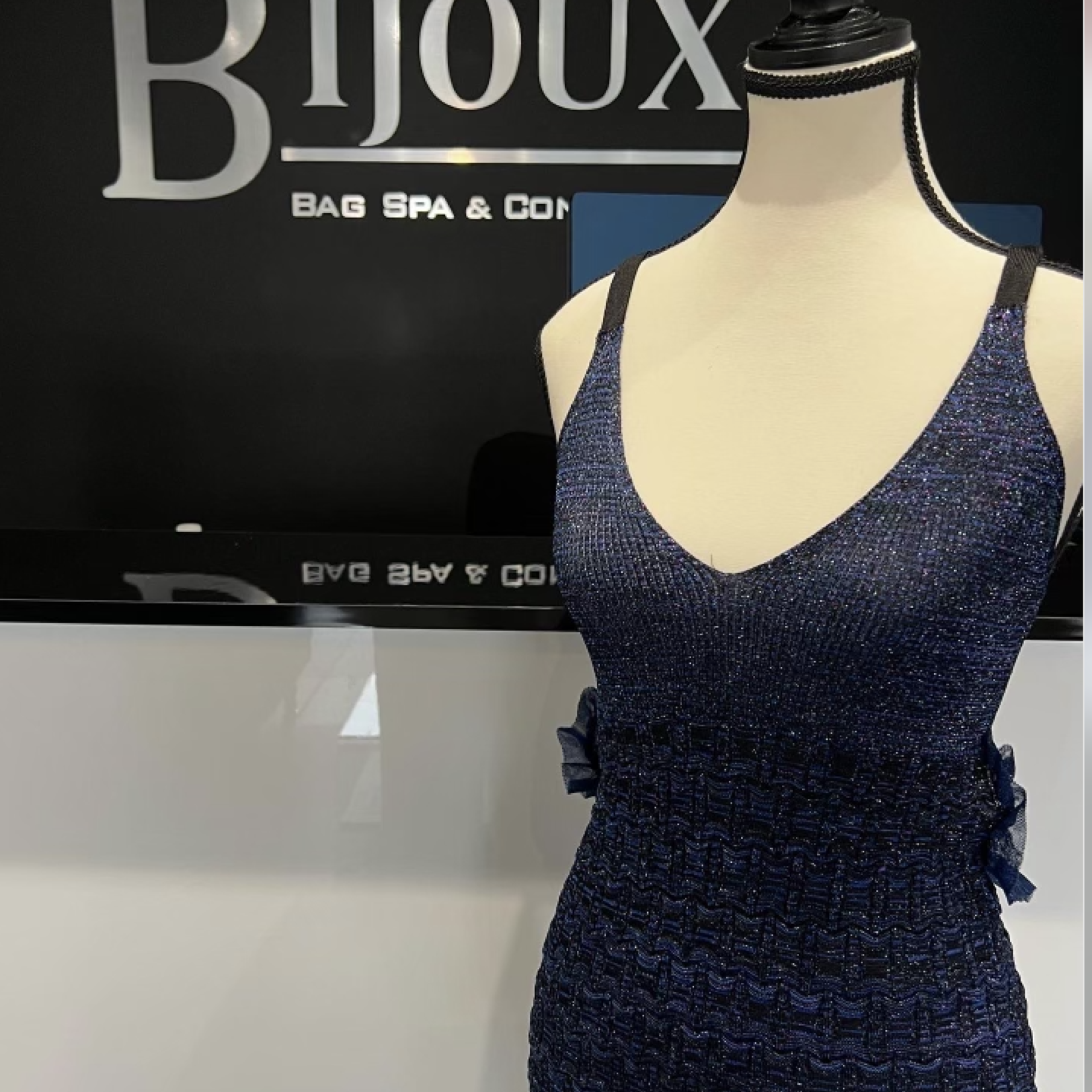 SOLD - Kenzo Midnight Blue Dress