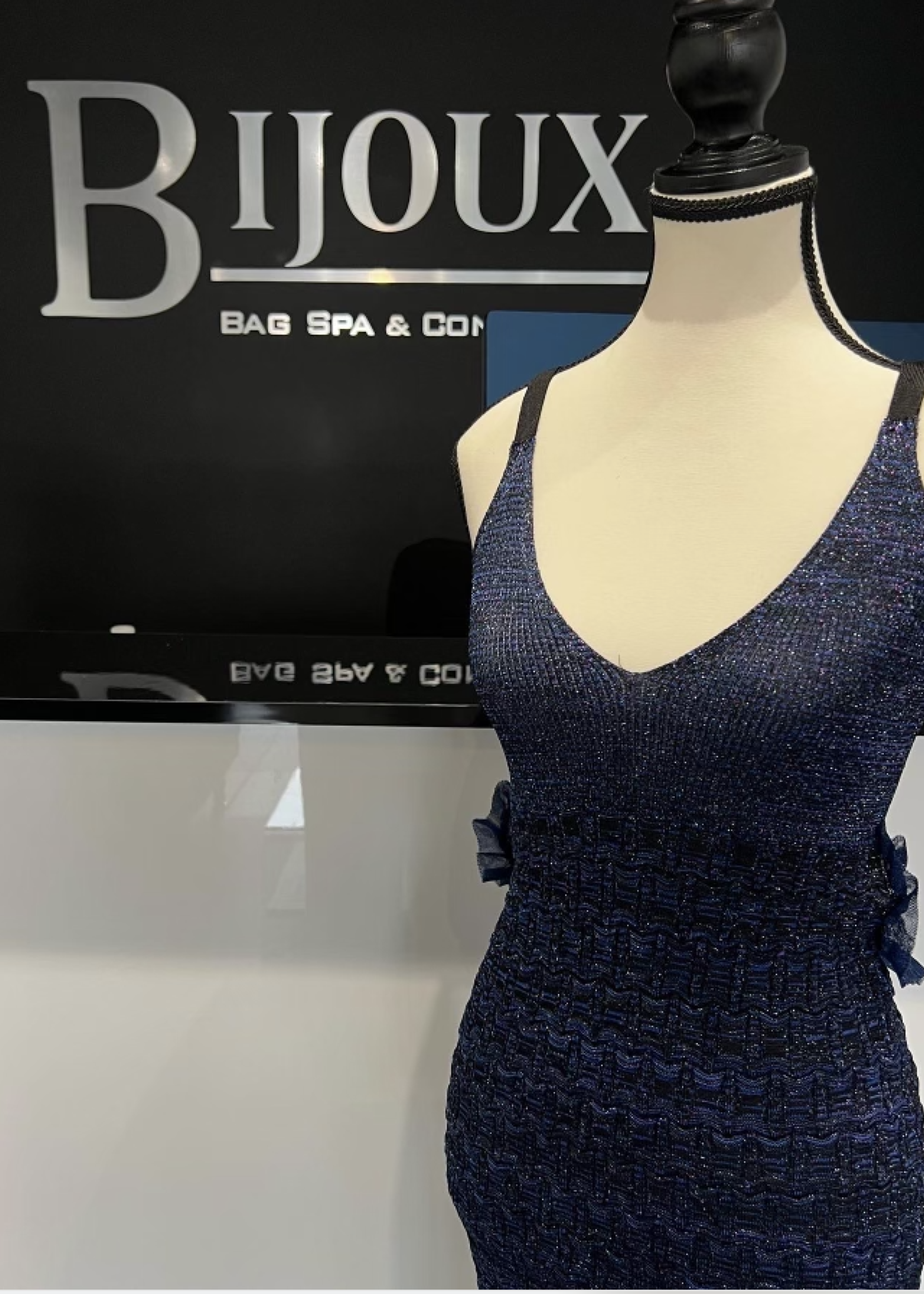 SOLD - Kenzo Midnight Blue Dress