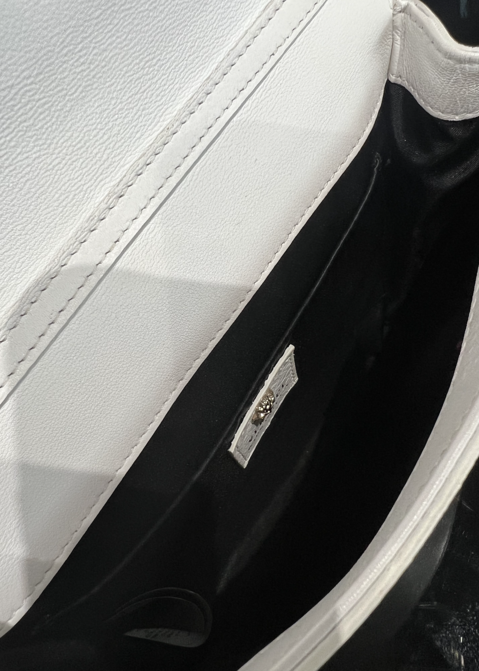 Versace SOLD - Versace White Palazzo Sultan Bag