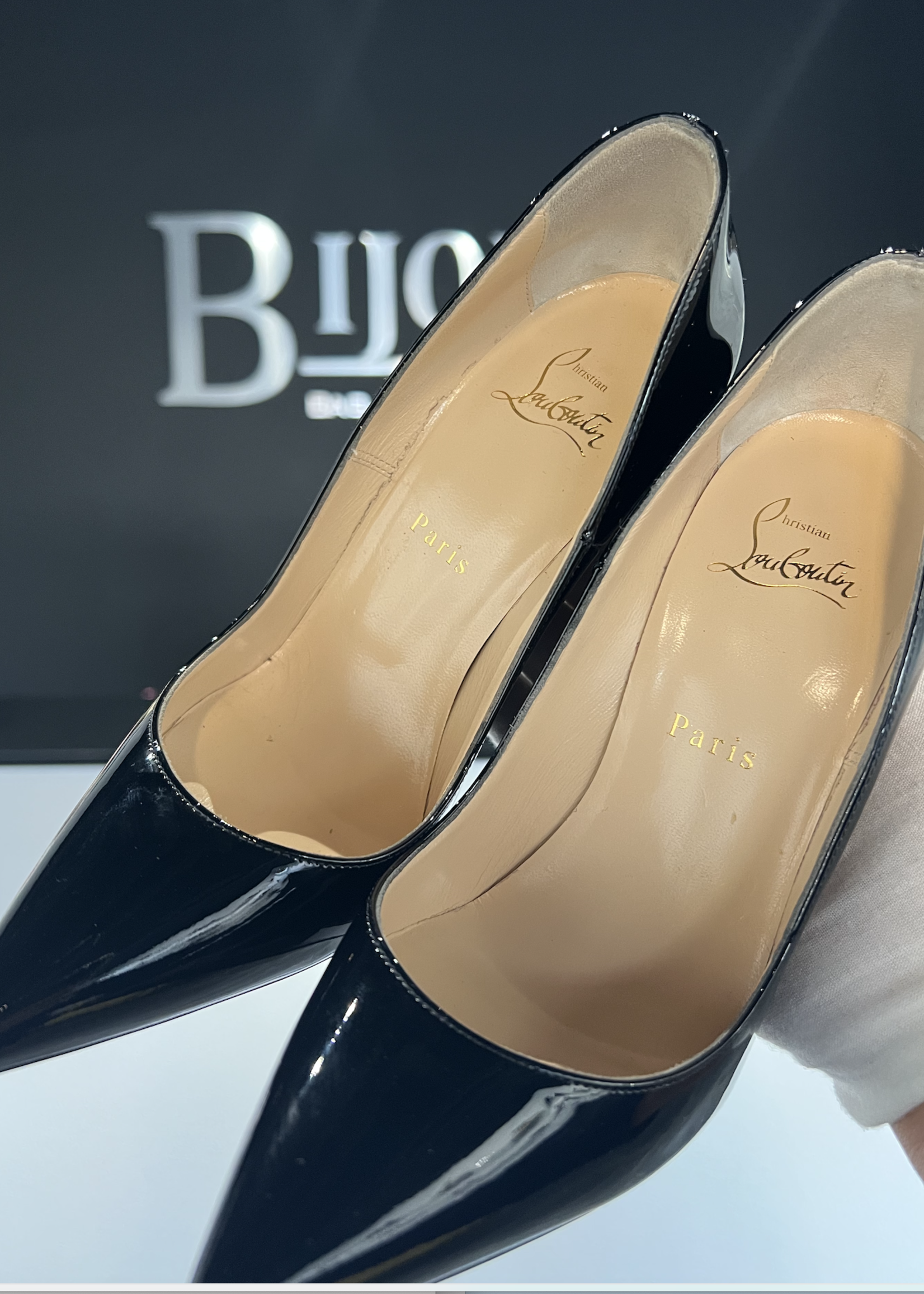 Christian Louboutin SOLD - Christian Louboutin 120 So Kate Patent - Size 38