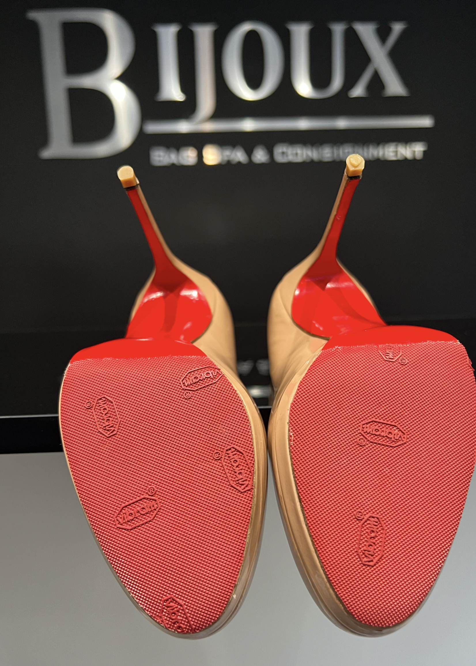 Christian Louboutin SOLD - Christian Louboutin 120 Patent Filo 37.5