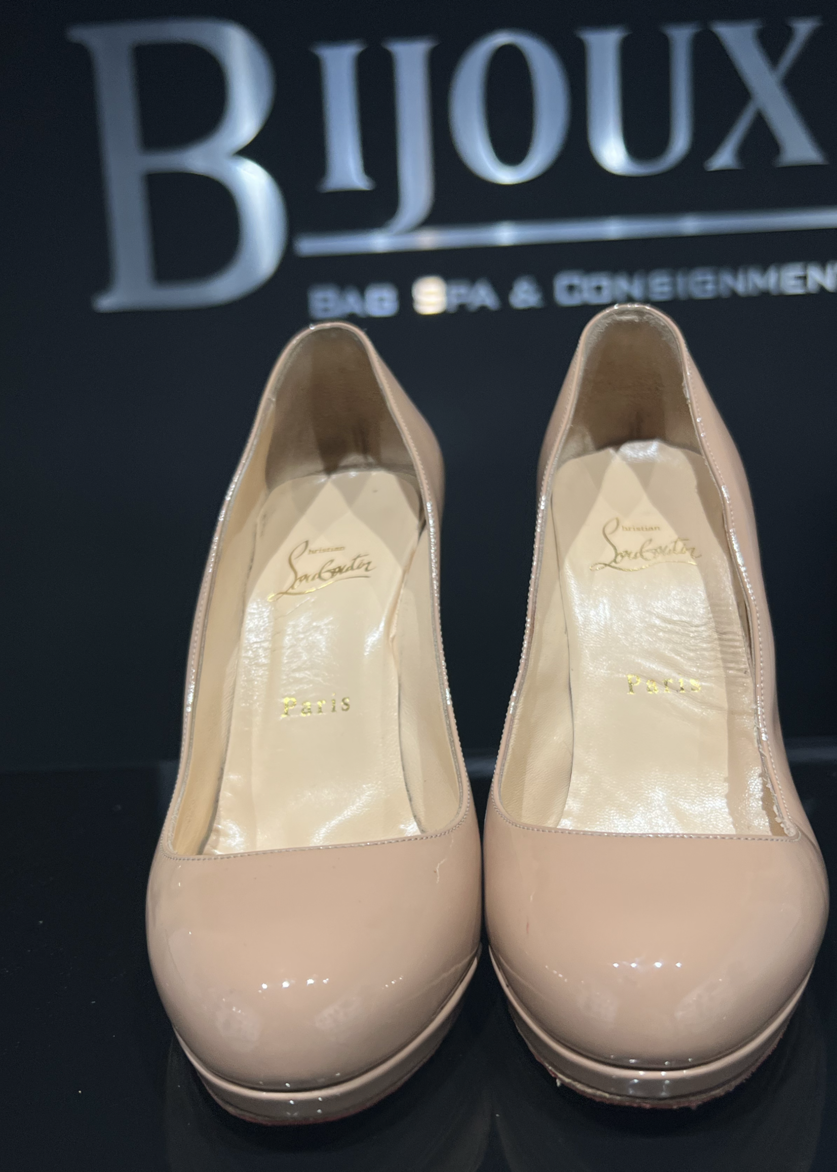 Christian Louboutin SOLD - Christian Louboutin 120 Patent Filo 37.5