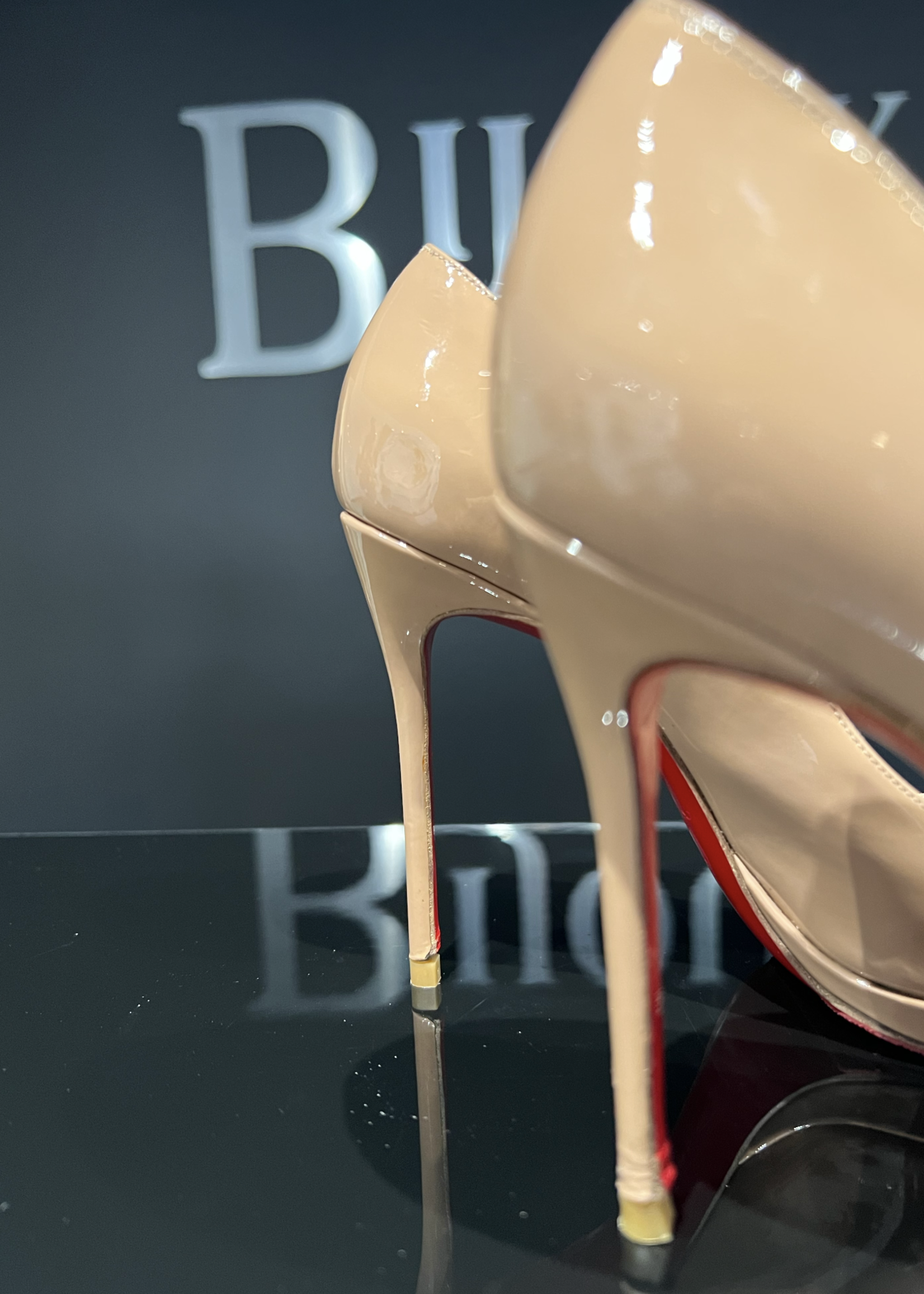 Christian Louboutin SOLD - Christian Louboutin 120 Patent Filo 37.5