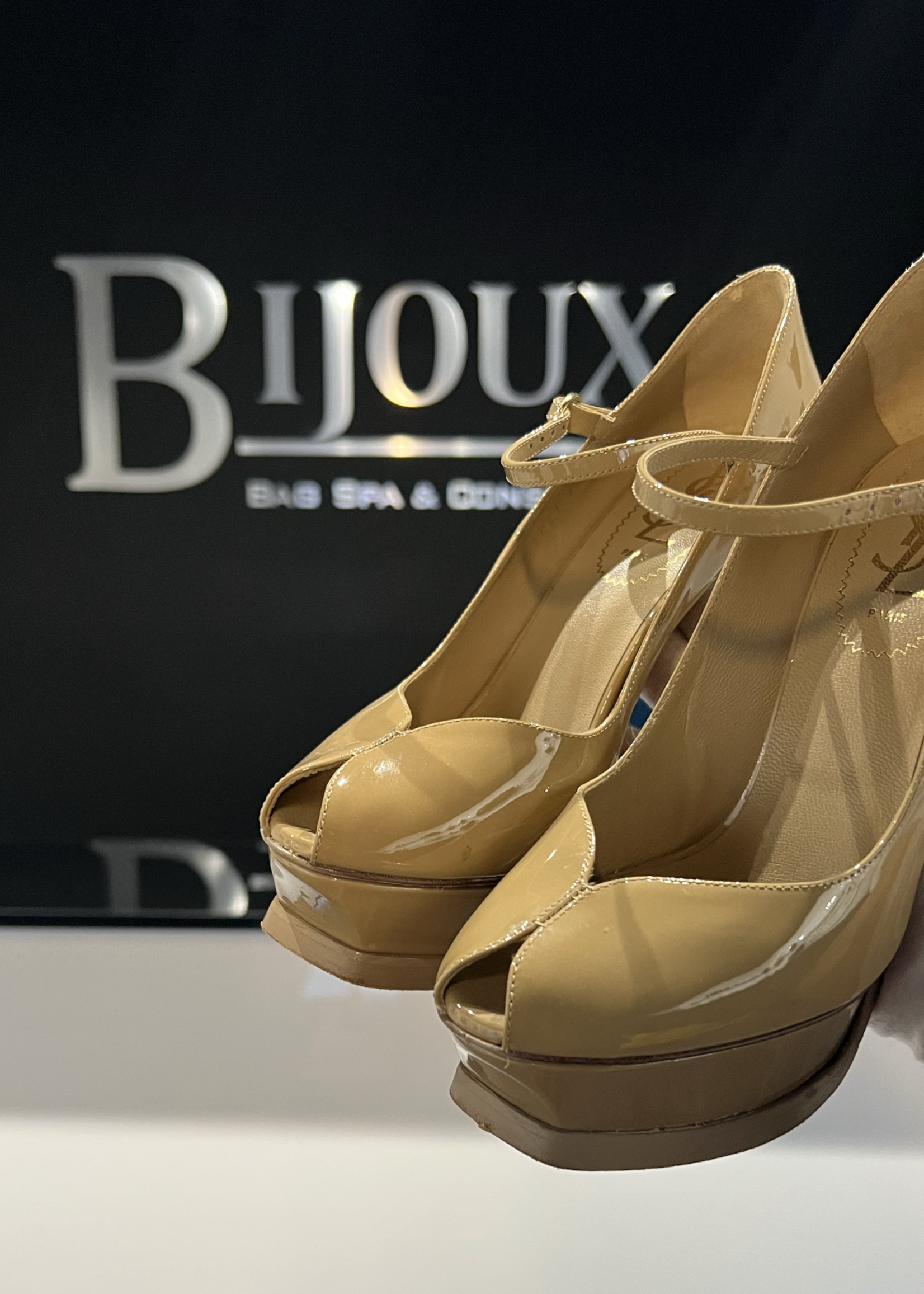 Saint Laurent SOLD - Saint Laurent Mary Jane Platform Heels- 37