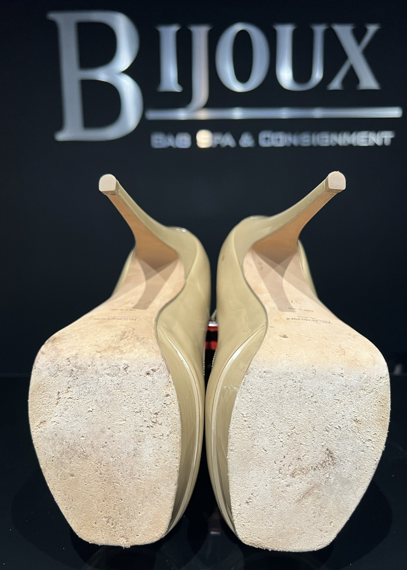 Saint Laurent SOLD - Saint Laurent Mary Jane Platform Heels- 37