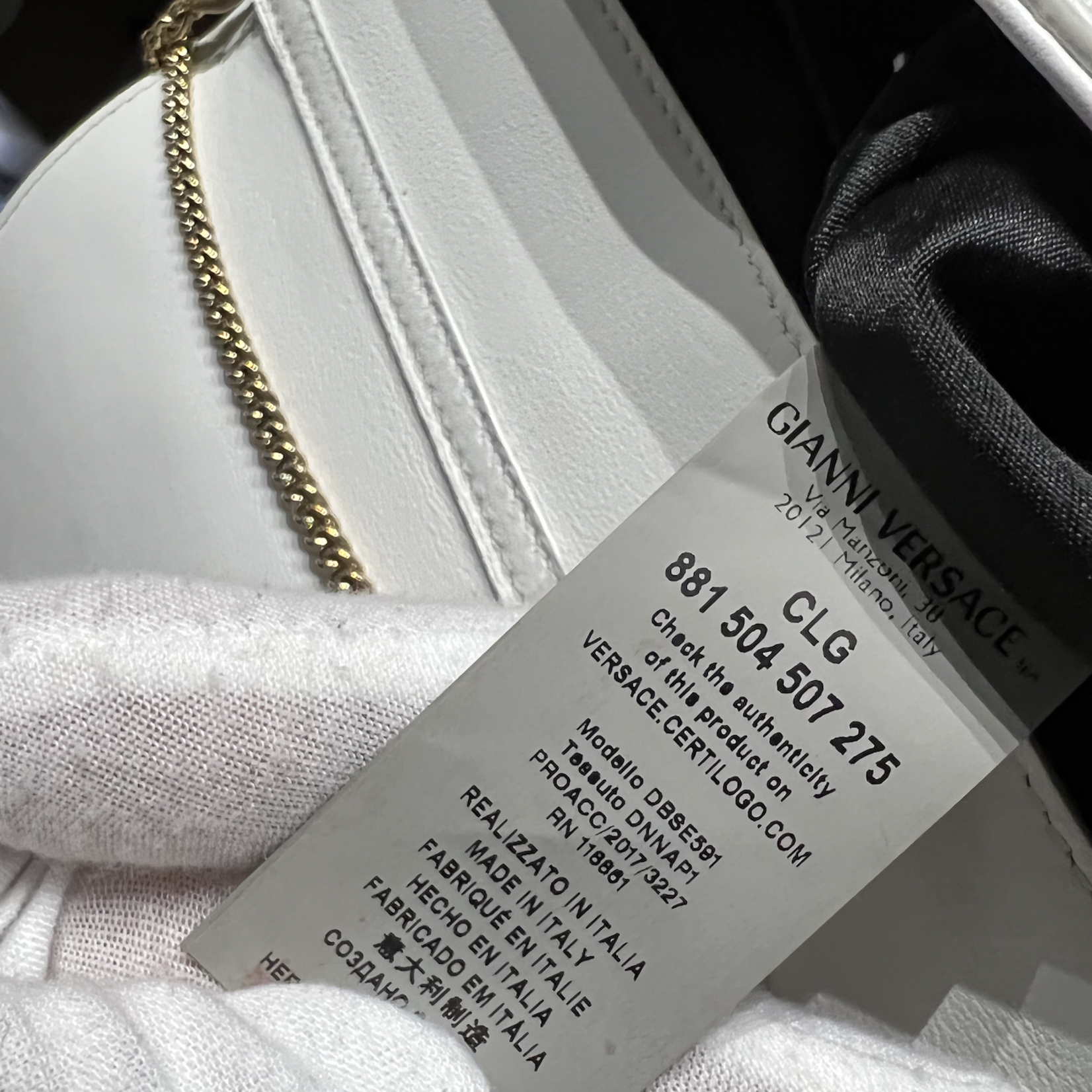 Versace SOLD - Versace White Palazzo Sultan Bag