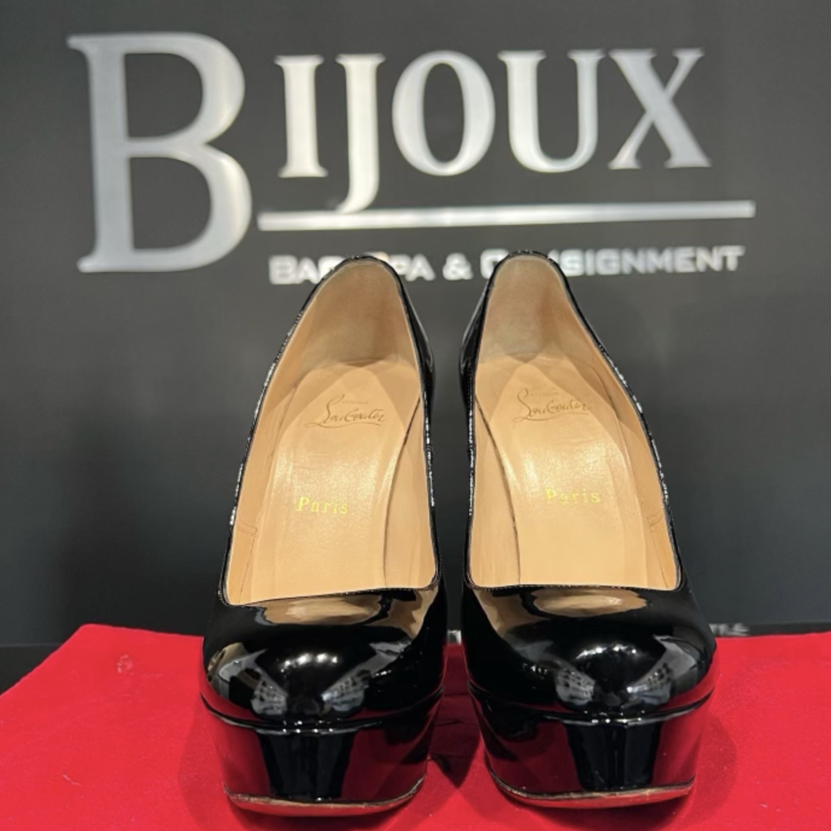 Christian Louboutin SOLD - Christian Louboutin Bianca 120 Patent Pumps - 38.5