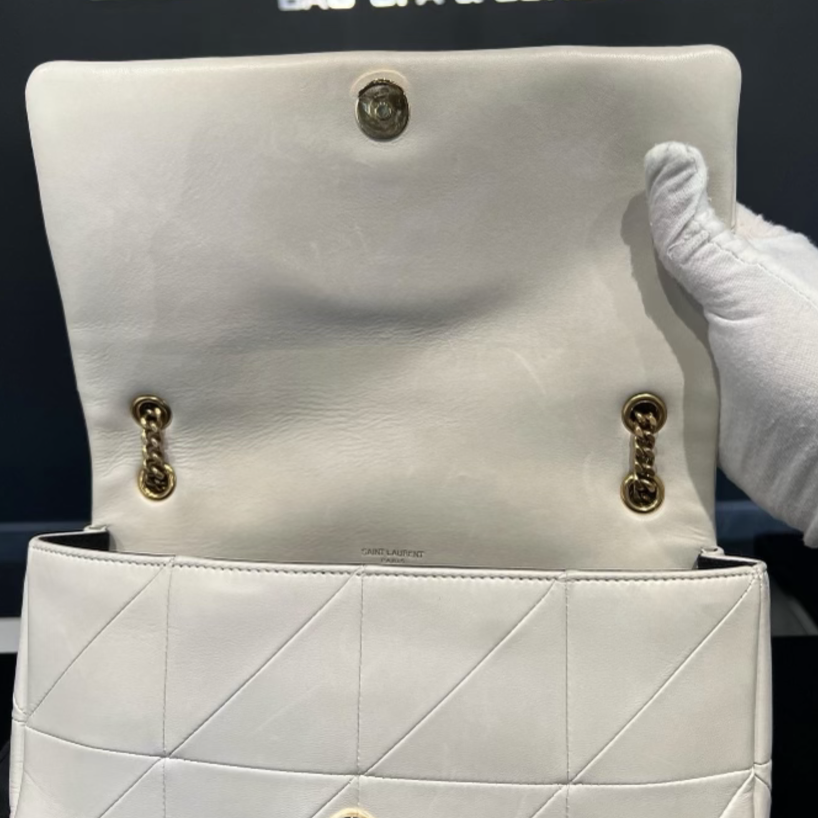 Saint Laurent SOLD - Saint Laurent White Jamie Medium